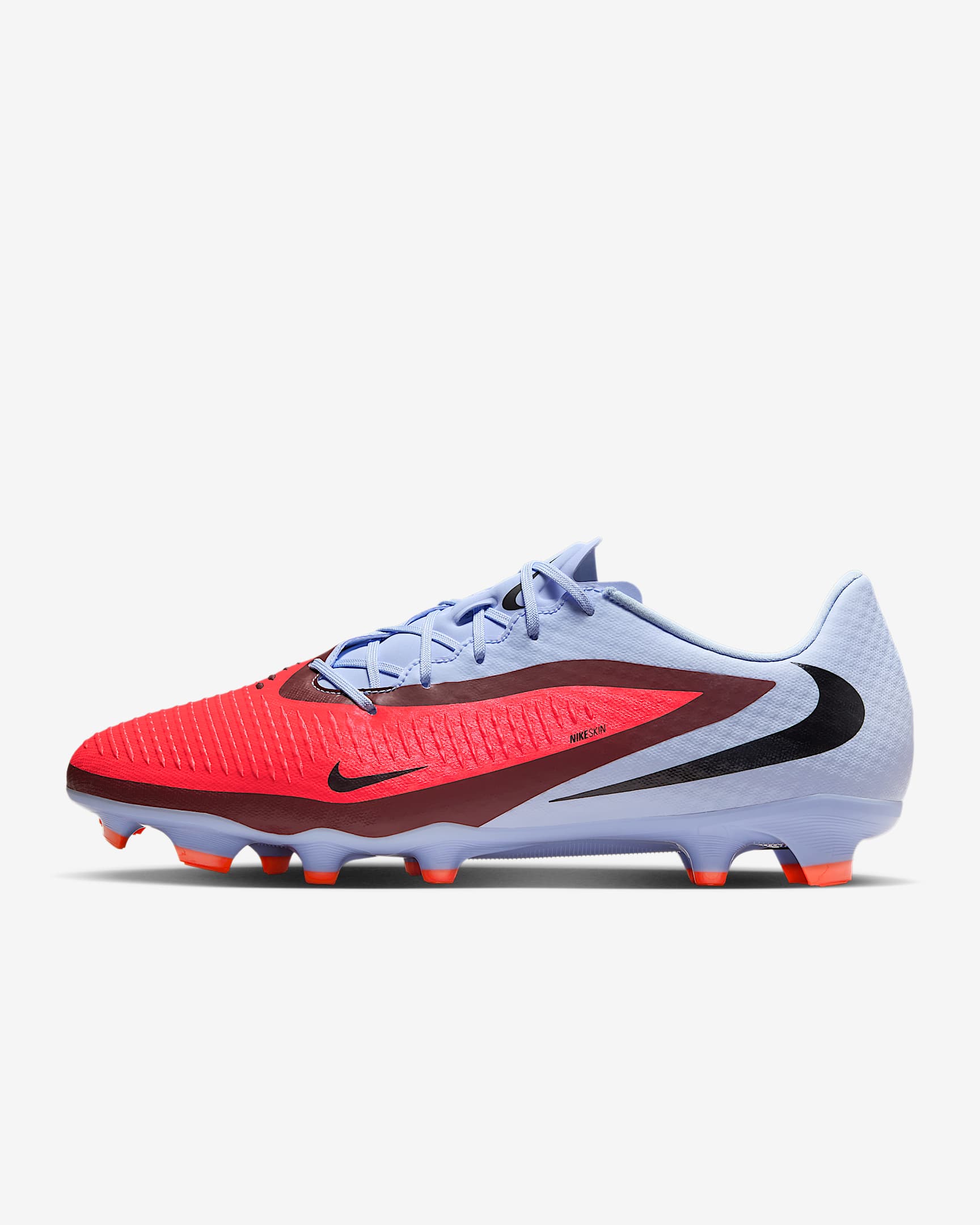 Nike Phantom 6 Low Academy 耐克暗煞系列男/女多种场地低帮足球鞋 - 浅宝石蓝/亮深红