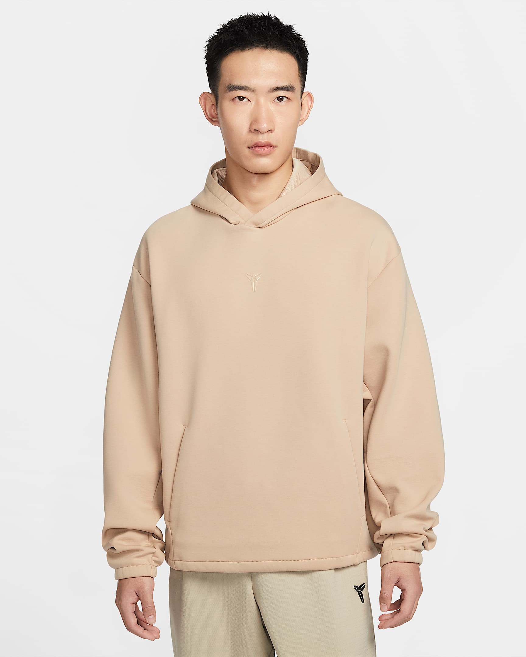 Kobe Nike Dri-FIT 科比男子速干套头篮球连帽衫 - 亚麻/亚麻