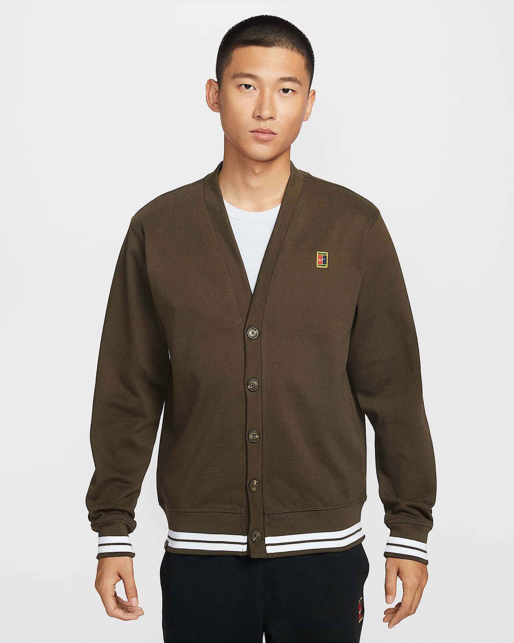 NikeCourt Fairway 男子开衫 - 暗褐