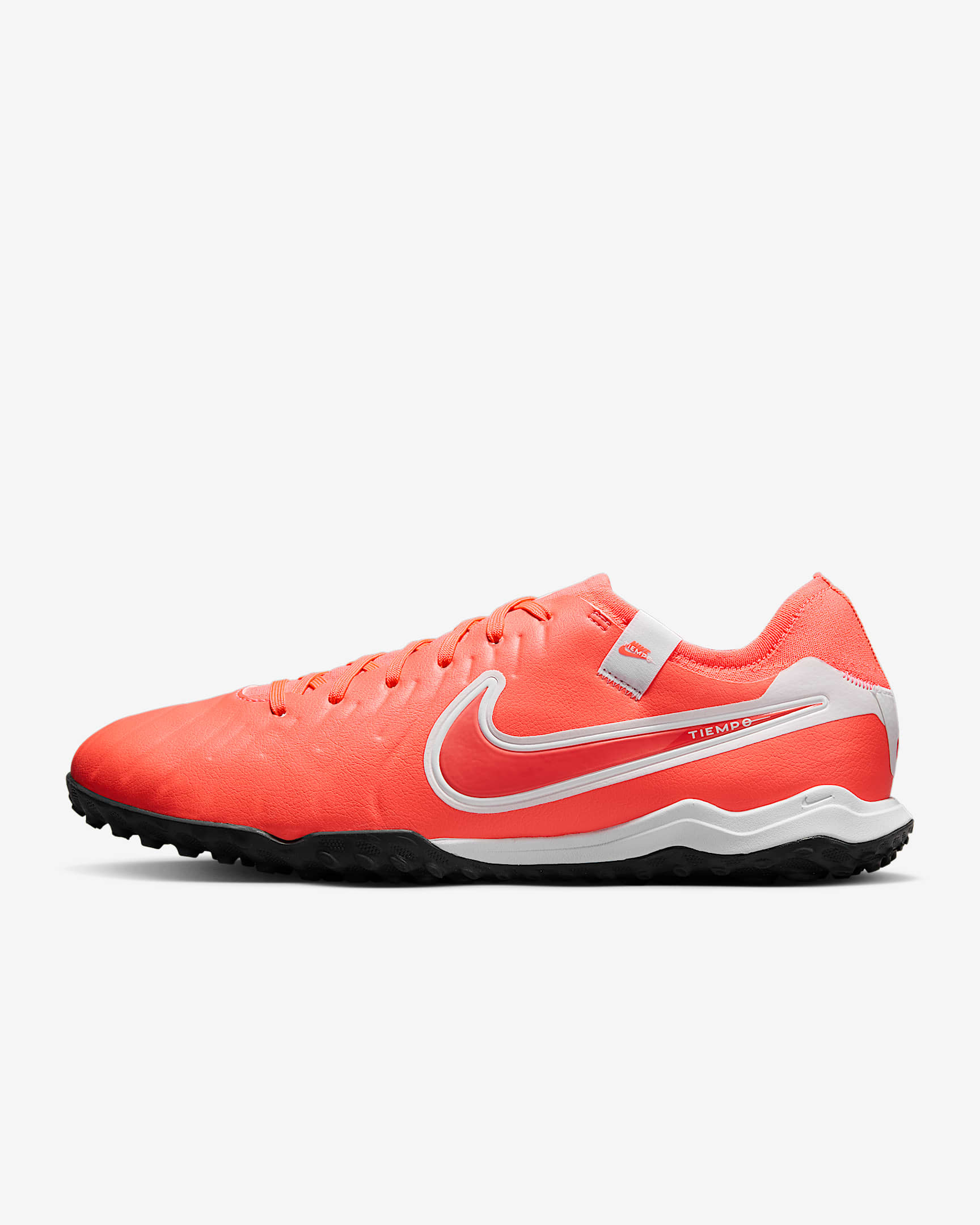 Nike Tiempo Legend 10 Pro 耐克传奇系列人造场地低帮足球鞋 - 火山岩红/白色