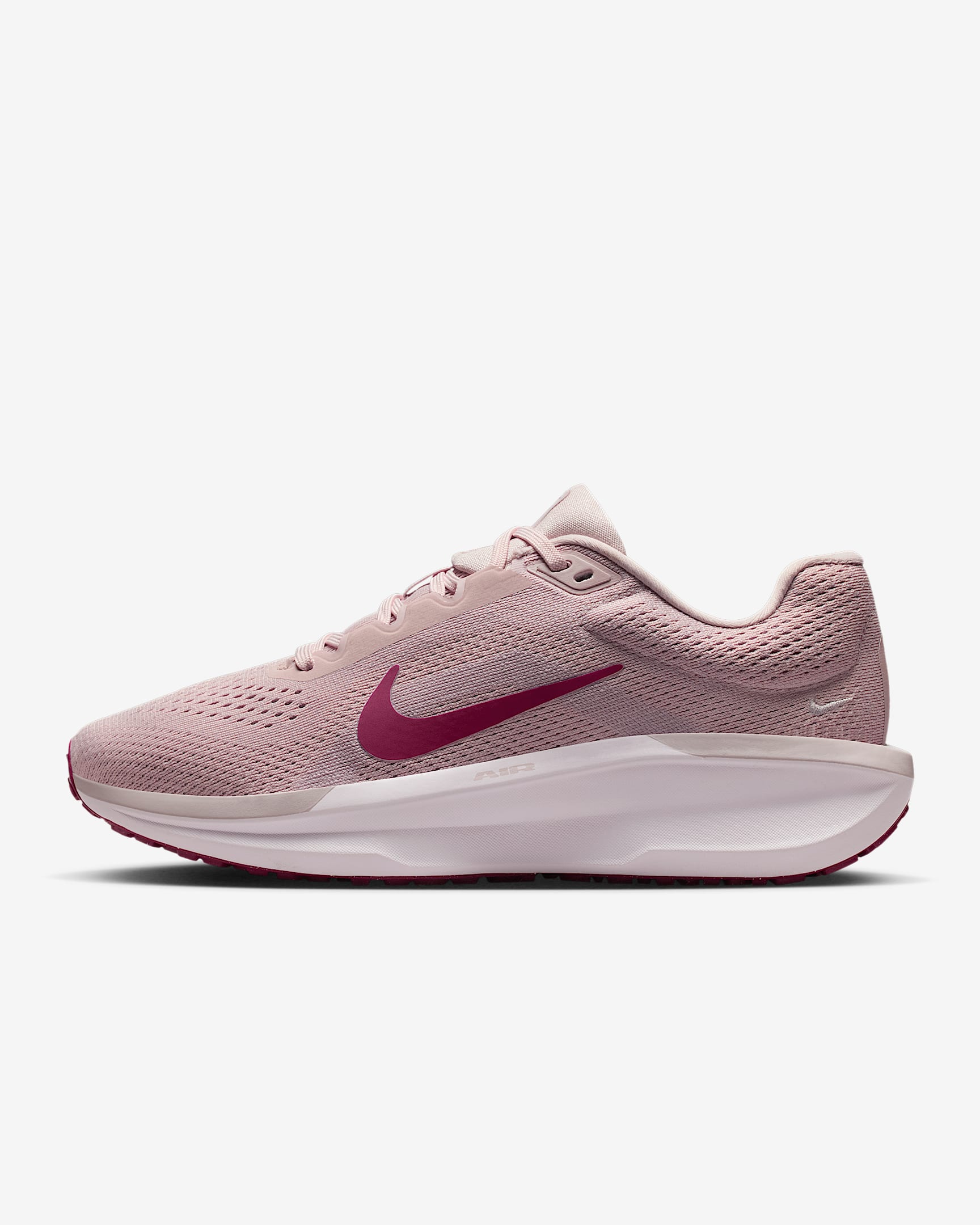 Nike Winflo 11 女子公路跑步鞋 - 砂岩灰粉/浅银灰/珍珠粉/甜菜红