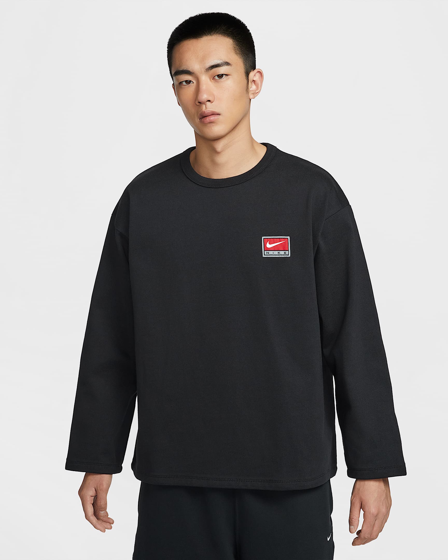 Nike Life 男子圆领上衣 - 黑