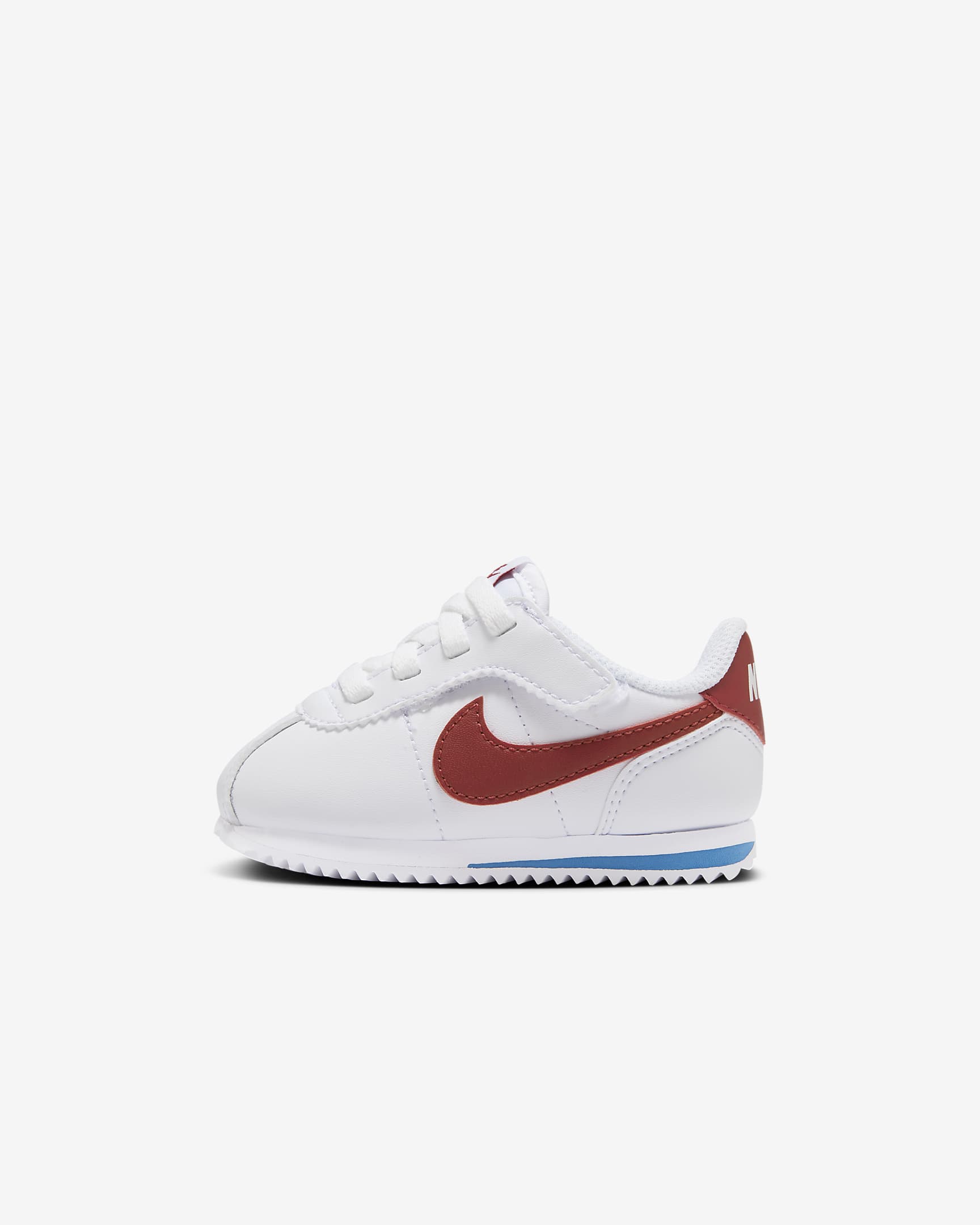 Nike Cortez EasyOn 婴童魔术贴易穿脱复古运动鞋（亲子款） - 白色/校园蓝/校园红