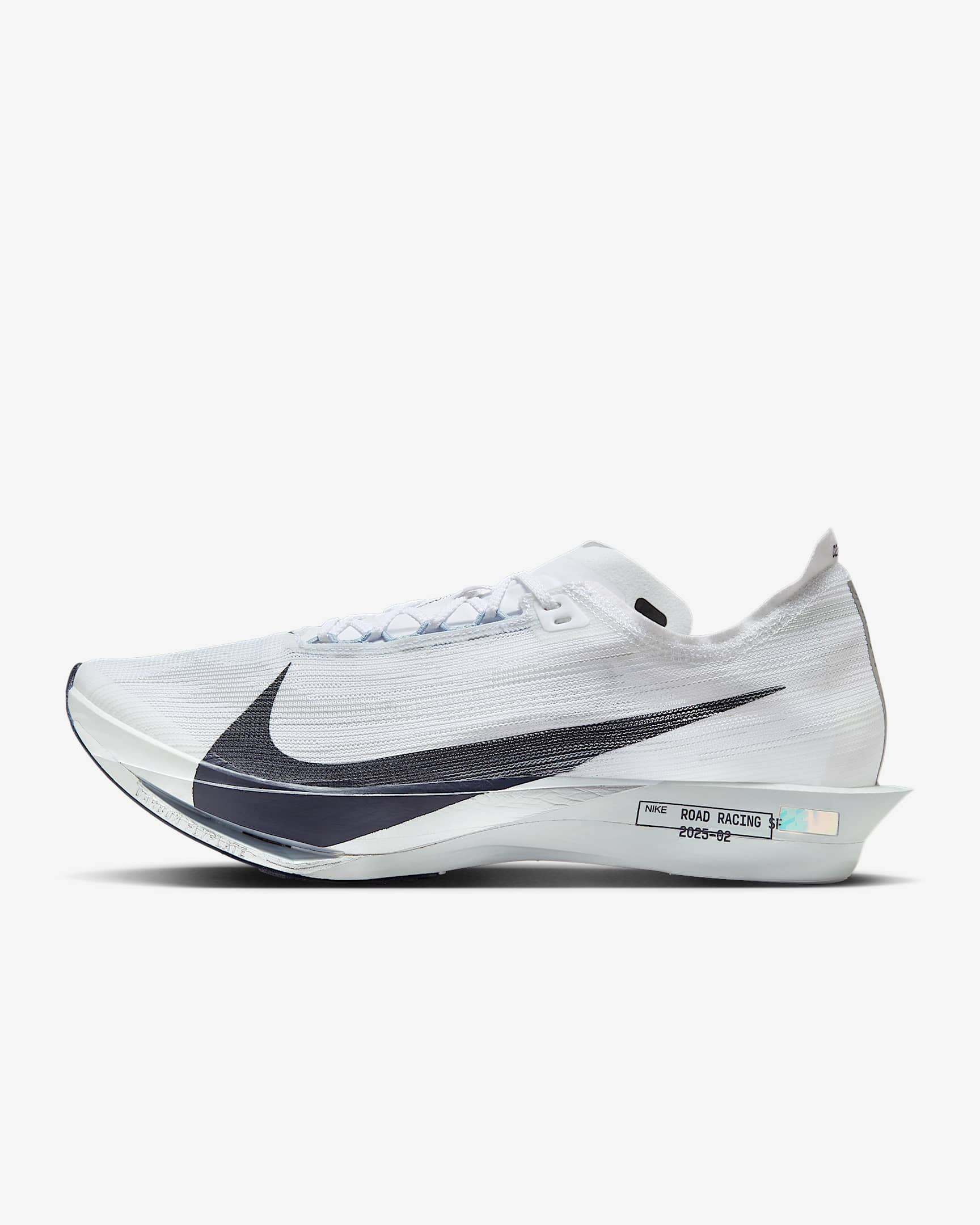 Nike Streakfly 2 男子公路竞速跑步鞋 - 白色/薄雾黑蓝/白金色/铁架黑