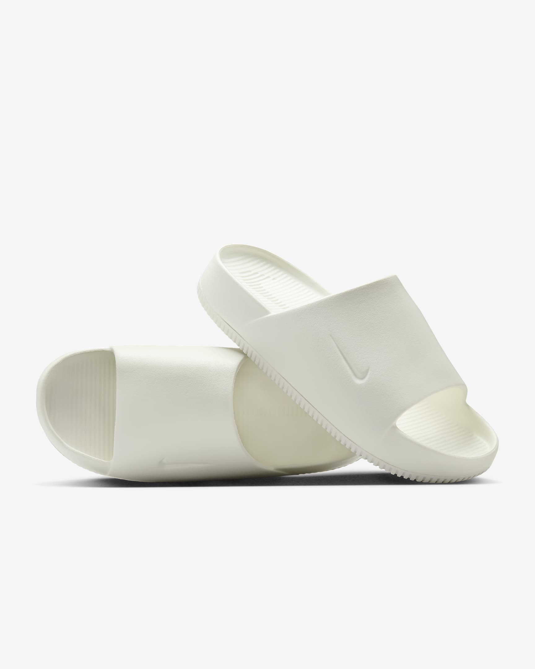 Nike Calm 女子沙滩面包拖鞋 - 帆白/帆白