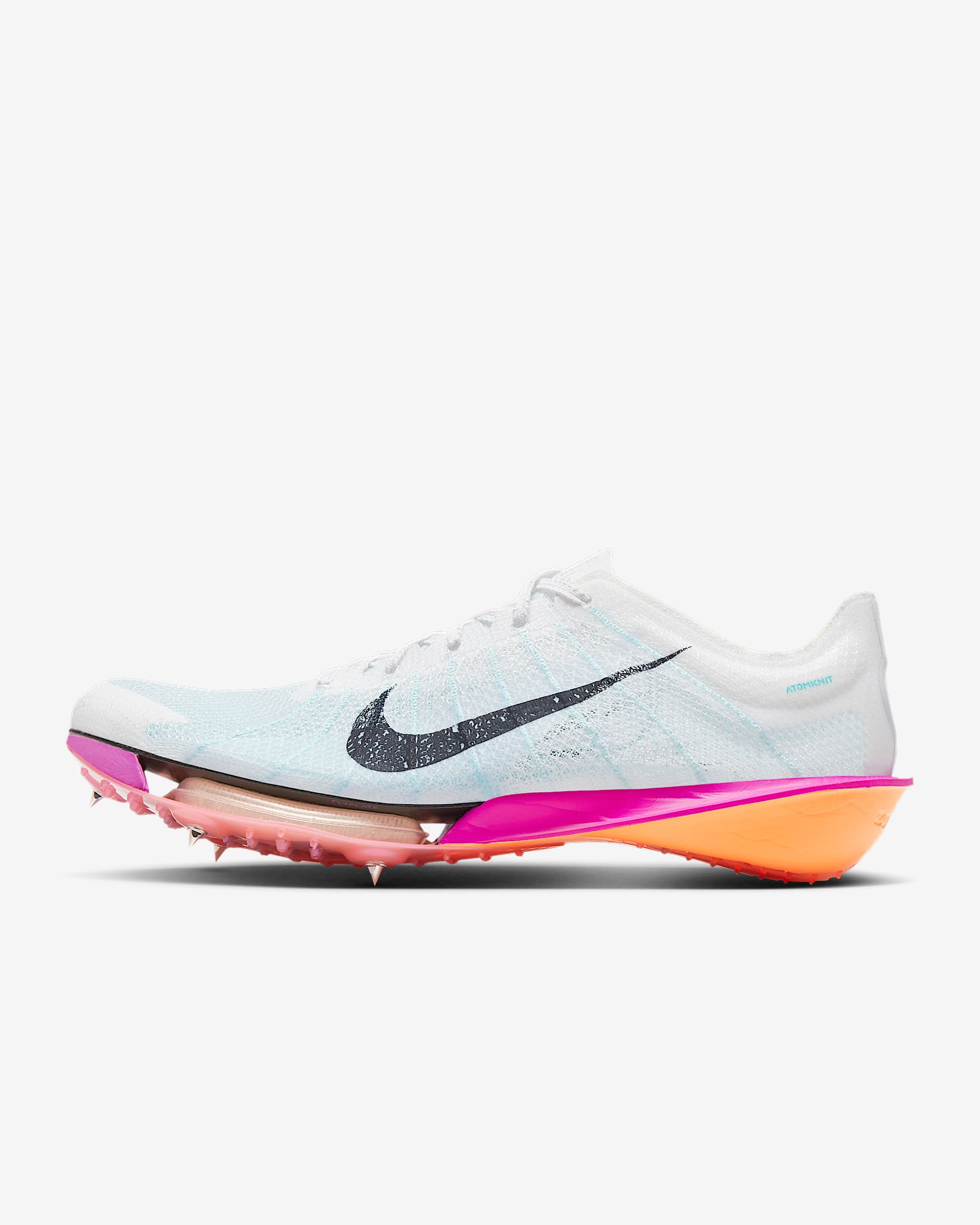 Nike Victory 2 男子田径钉鞋 - 白色/亮深红/火焰粉/黑曜石色