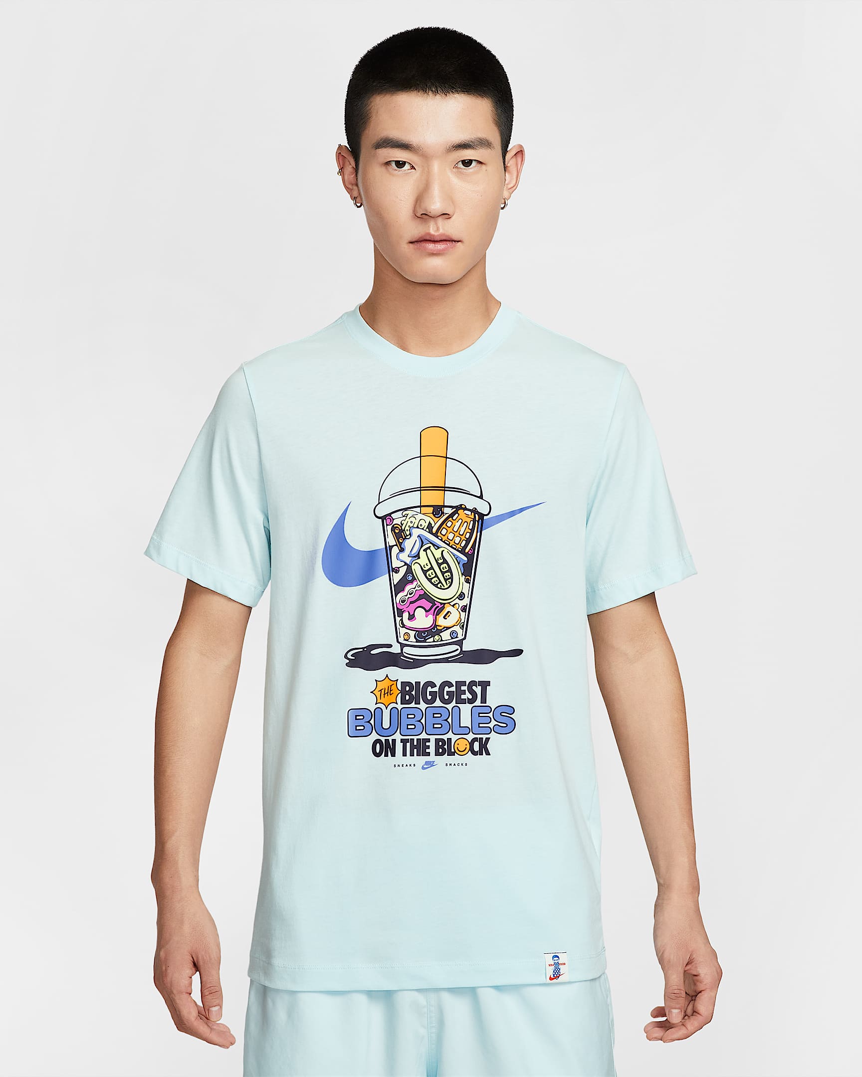 Nike Sportswear 男子T恤 - 冰川蓝
