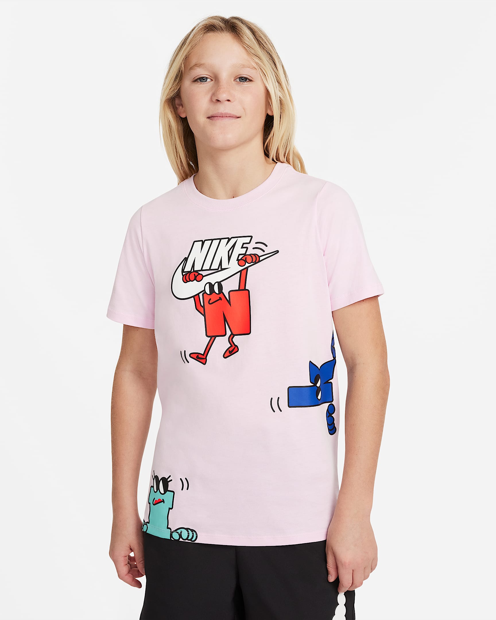 Nike Sportswear 大童(男孩)T恤 - 泡沫粉