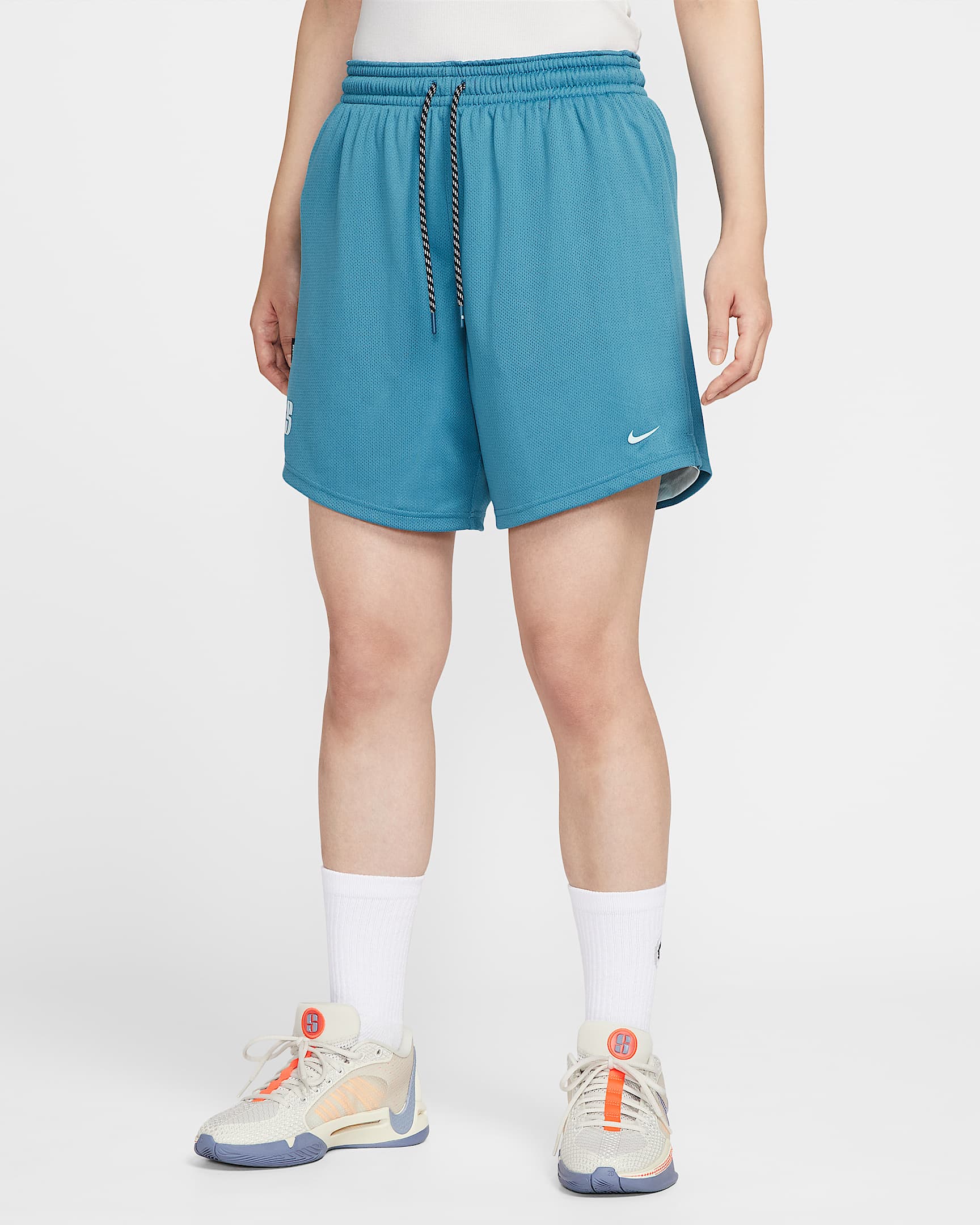 Sabrina Dri-FIT 萨布丽娜女子速干双面穿篮球短裤 - 裂纹蓝/冰川蓝/力量蓝 (活力蓝)/冰川蓝