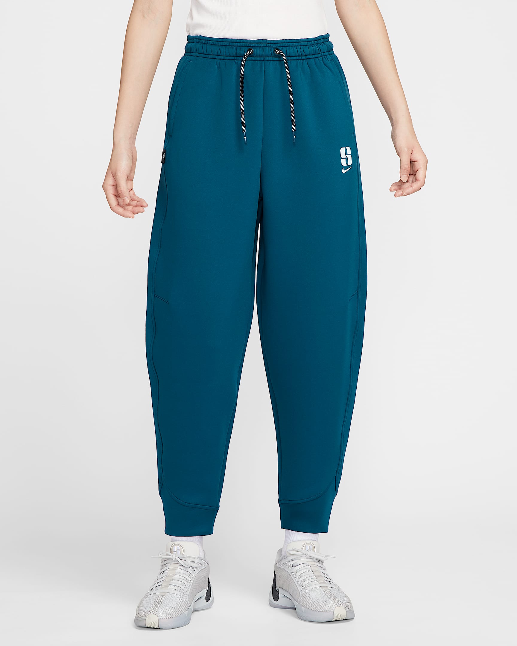 Sabrina Dri-FIT 萨布丽娜女子速干宽松篮球长裤 - 力量蓝 (活力蓝)/冰川蓝/冰川蓝