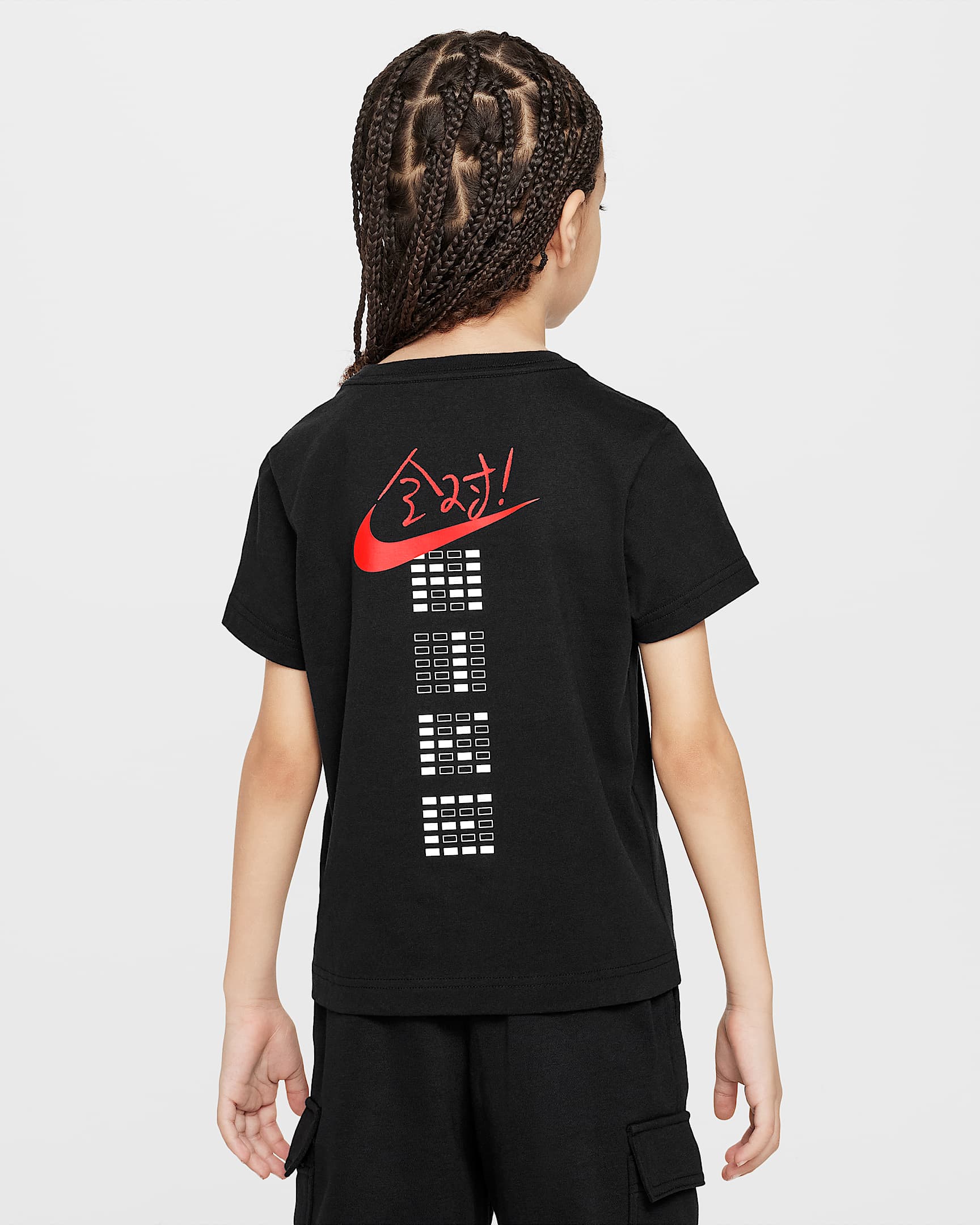 Nike Swooshtron 幼童T恤 - 黑
