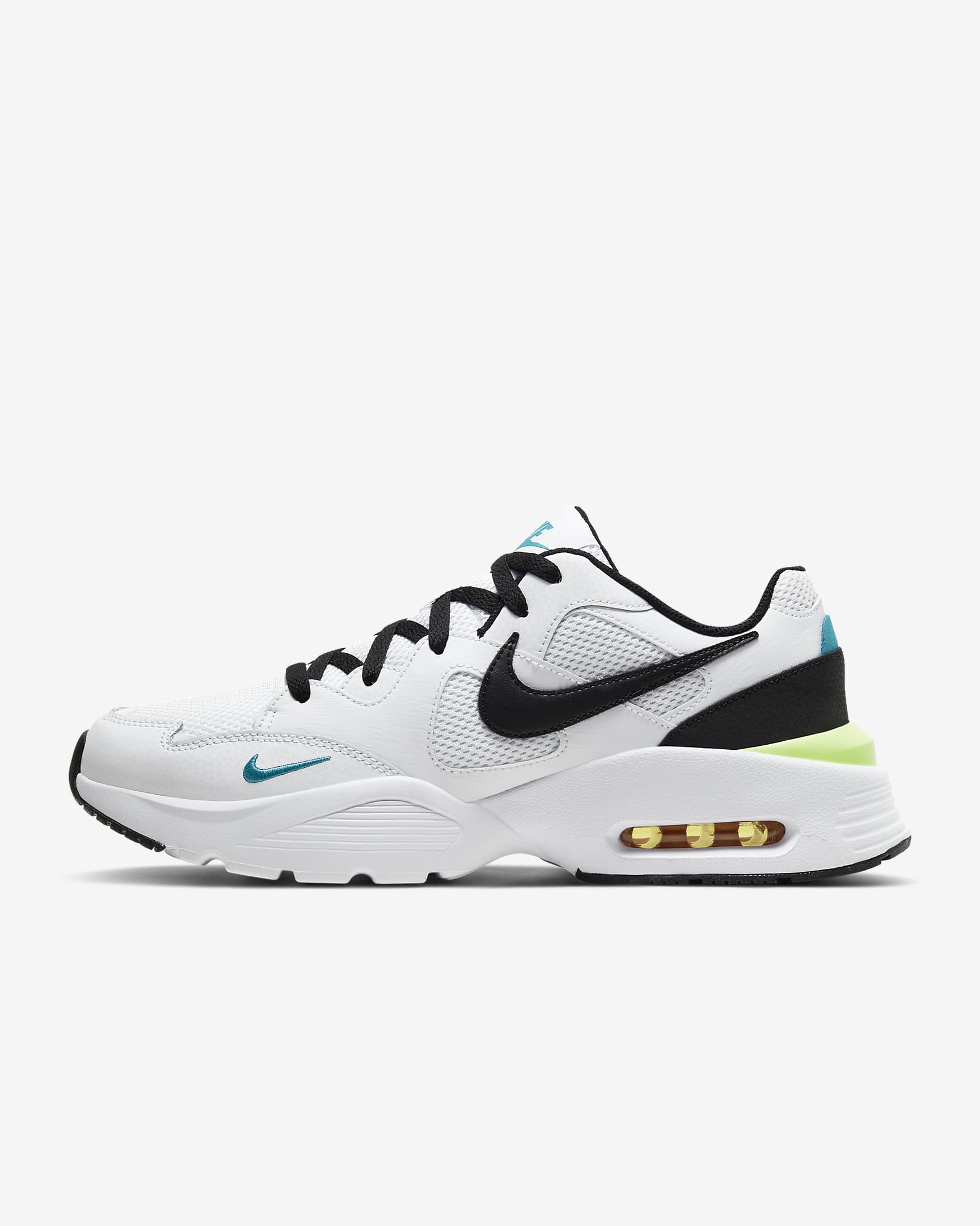 Nike Air Max Fusion 男子运动鞋 - 白色/清爽蓝/上升花粉黄/黑