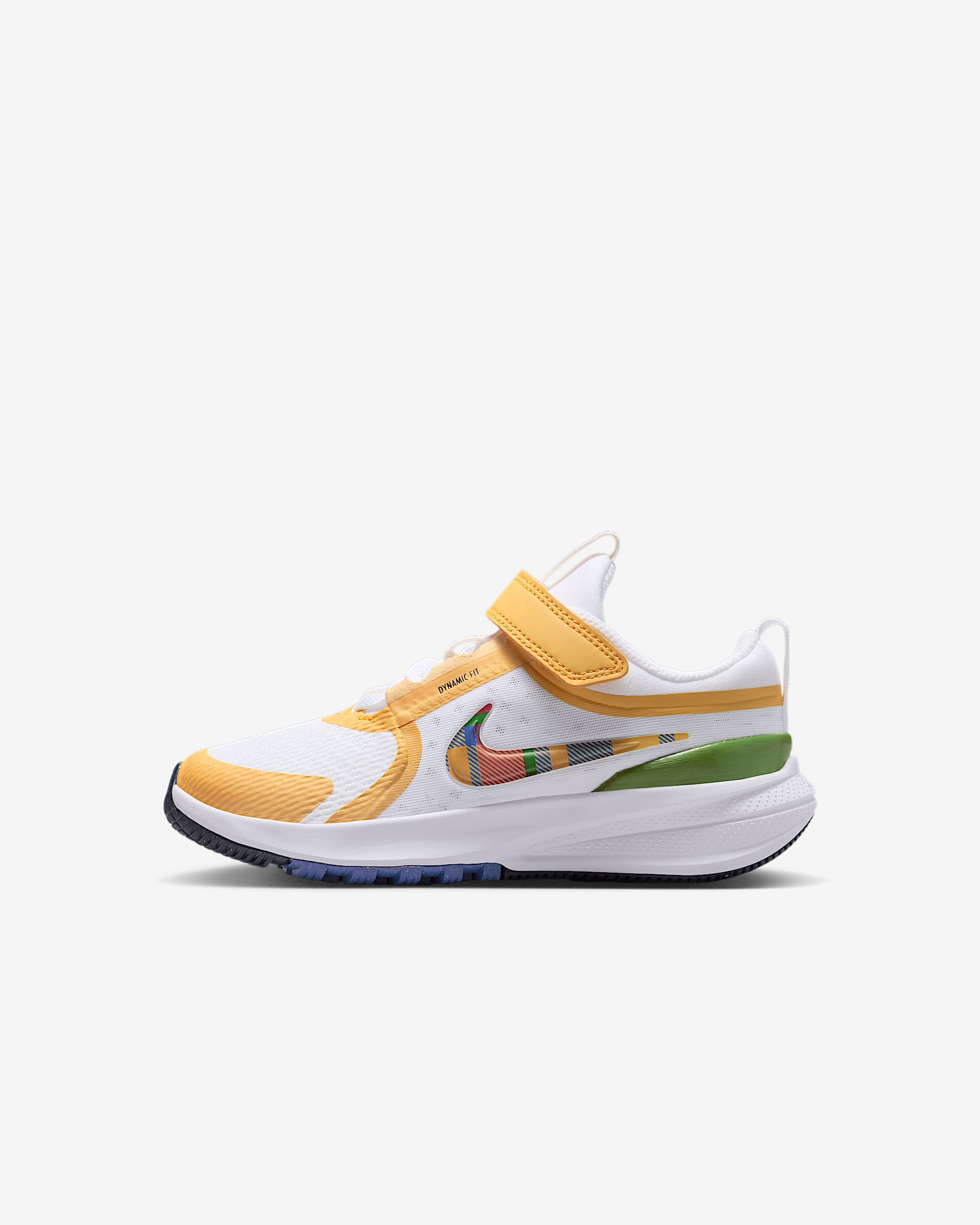 Nike Star Runner 5 耐克摘星号幼童运动鞋 - 白色/白色/叶绿/多色