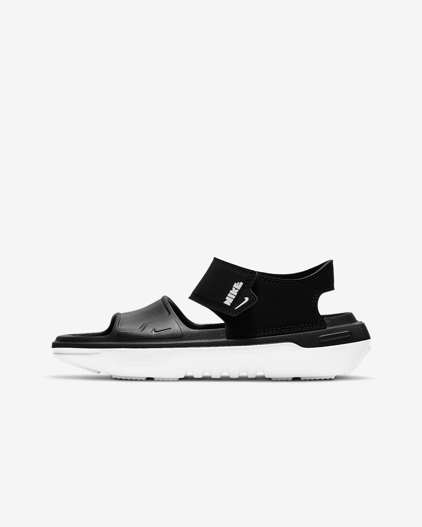 Nike Playscape (GS) 大童凉鞋 - 黑/烟灰/白色