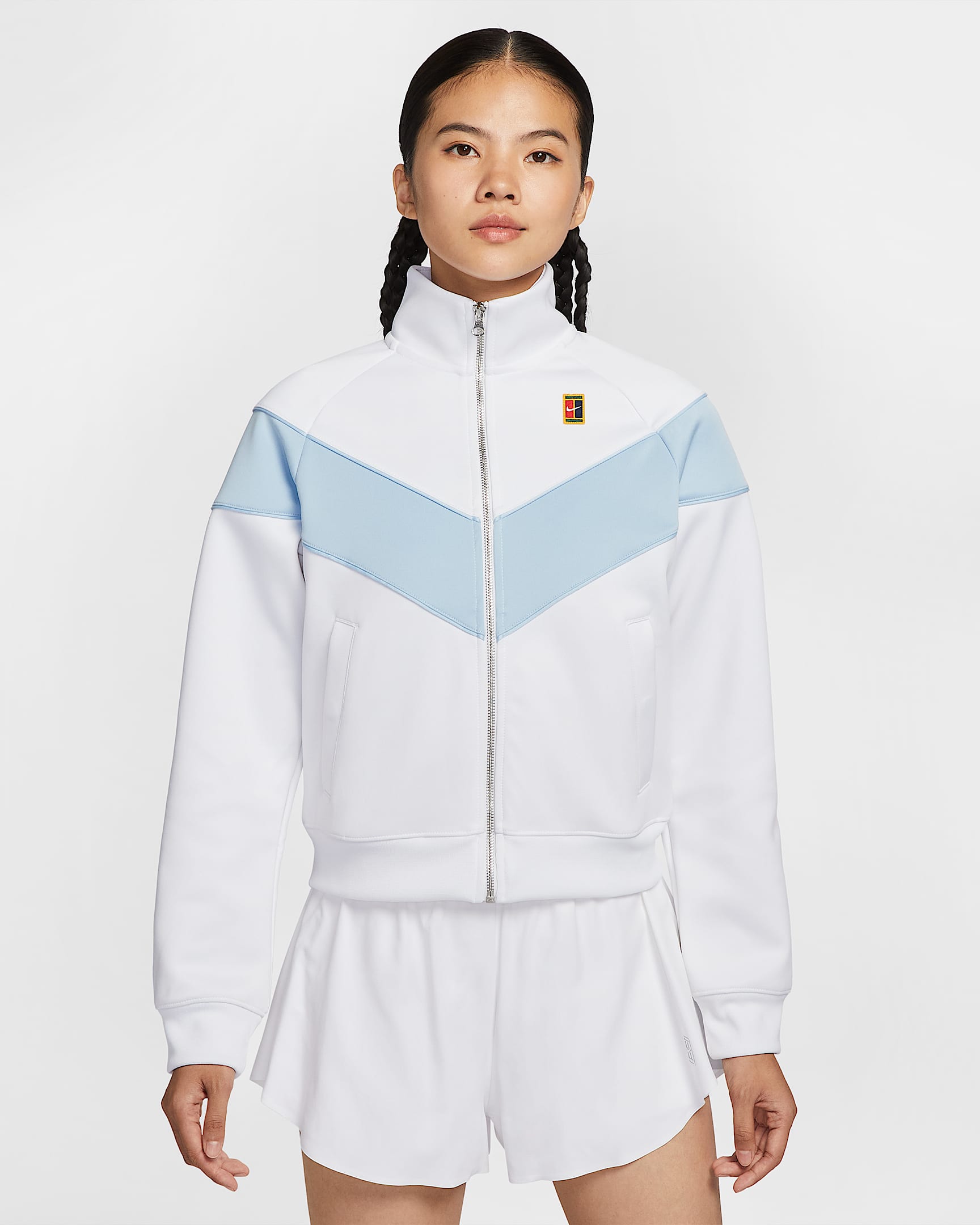 NikeCourt Windrunner 女子针织夹克 - 白色