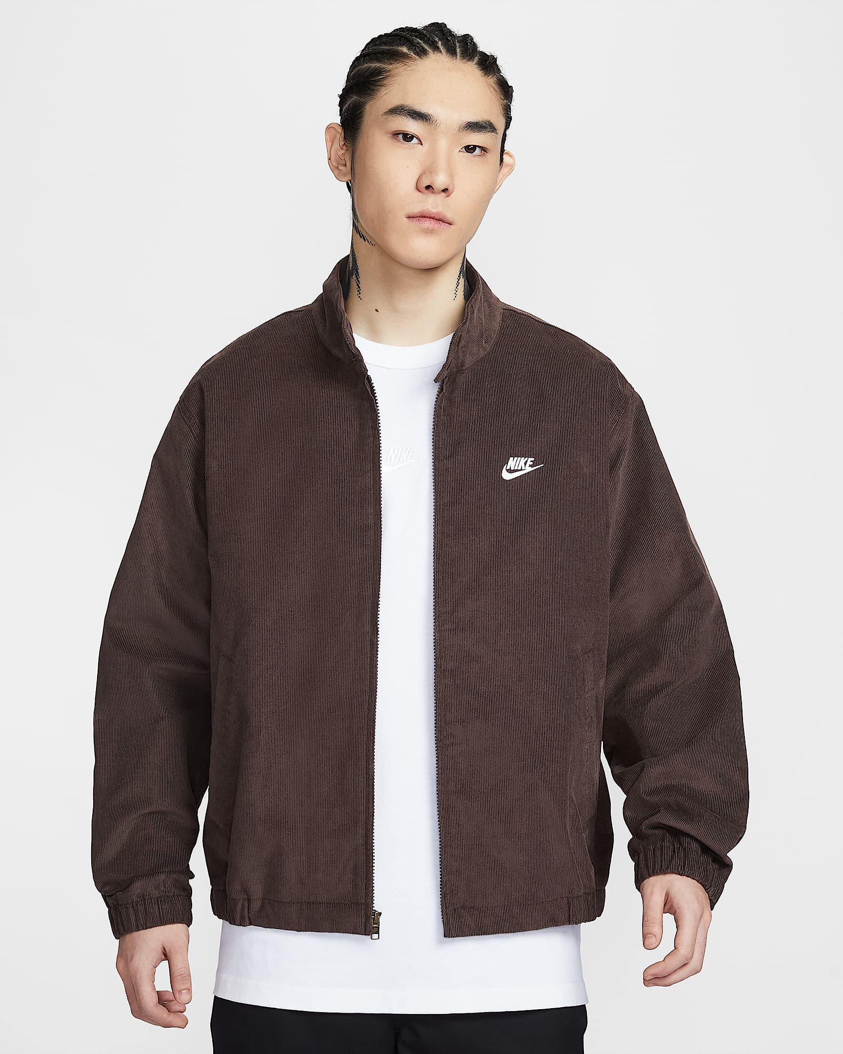 Nike Club 男子灯芯绒哈灵顿夹克 - 巴洛克棕