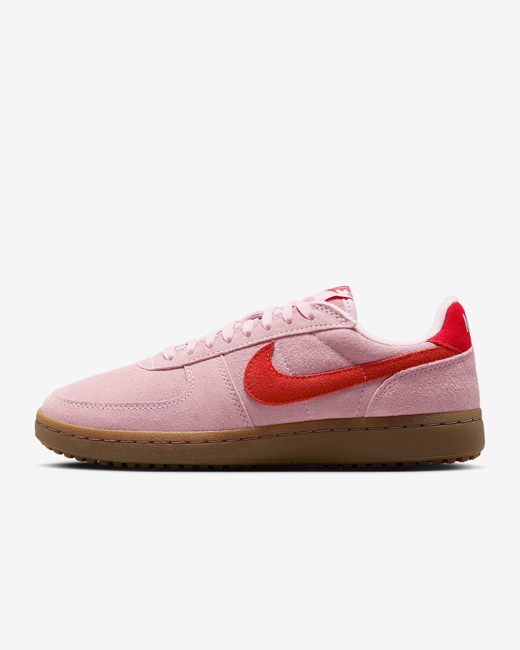 Nike Field General Suede 女子薄底运动鞋 - 泡沫粉/橡皮暗褐/橡皮暗褐/浅深红