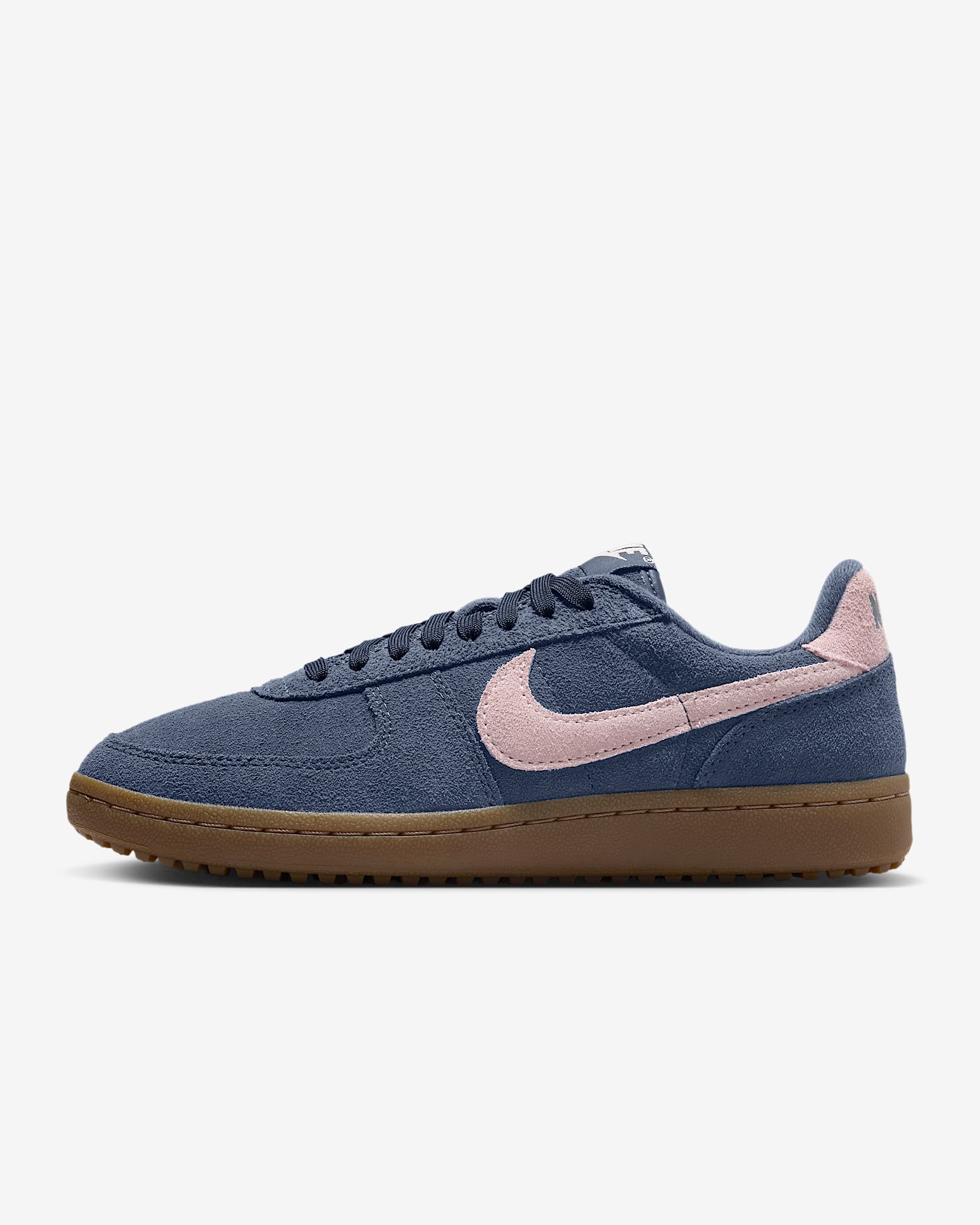 Nike Field General Suede 女子薄底运动鞋 - 闪电蓝/橡皮暗褐/泡沫粉