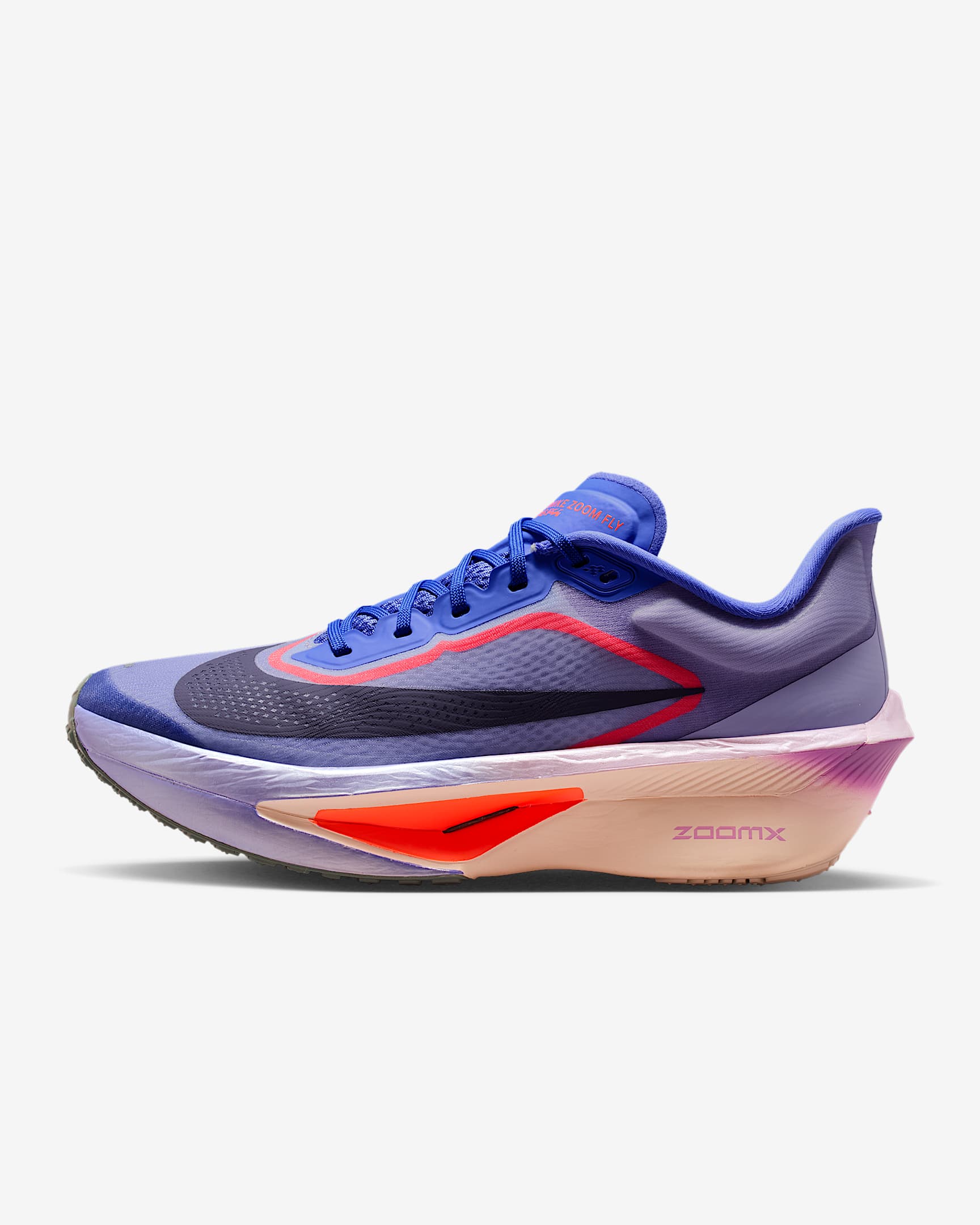 Nike Zoom Fly 6 女子公路竞速跑步鞋 - 薄雾紫/火山岩红/亮紫罗兰/王朝紫