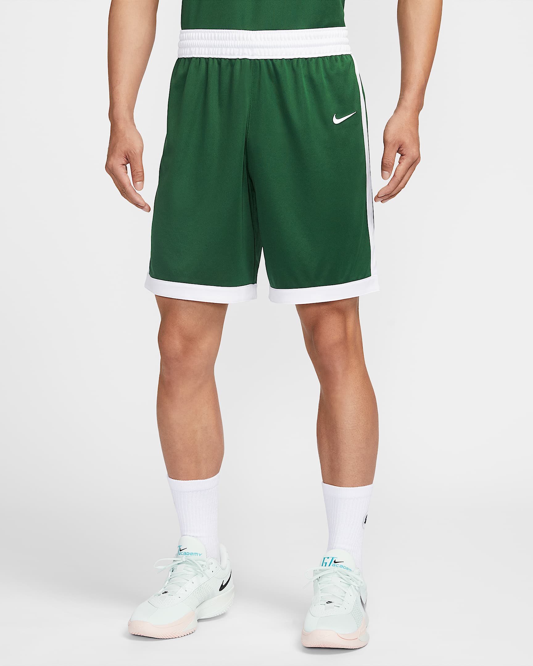 Nike Dri-FIT Stock Crossover 男子速干短裤 - 峡谷绿