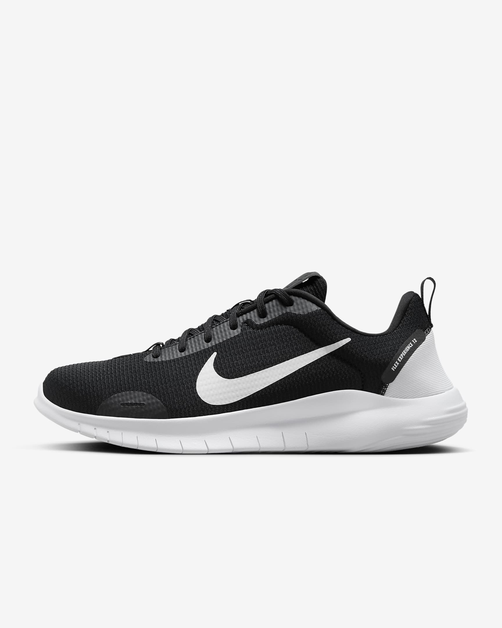 Nike Flex Experience Run 12 男子跑步训练鞋 - 黑/暗烟灰/白色
