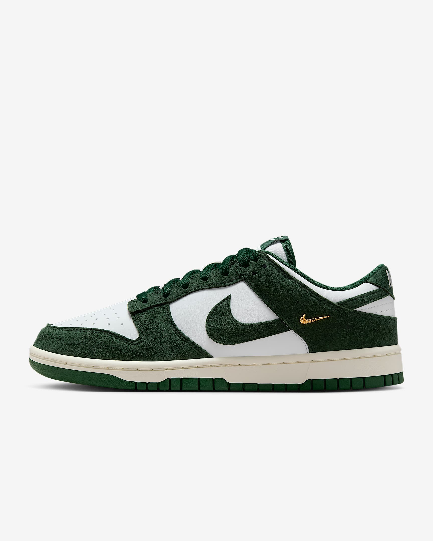 Nike Dunk Low 女子运动鞋 - 山峰白/帆白/金属色/峡谷绿