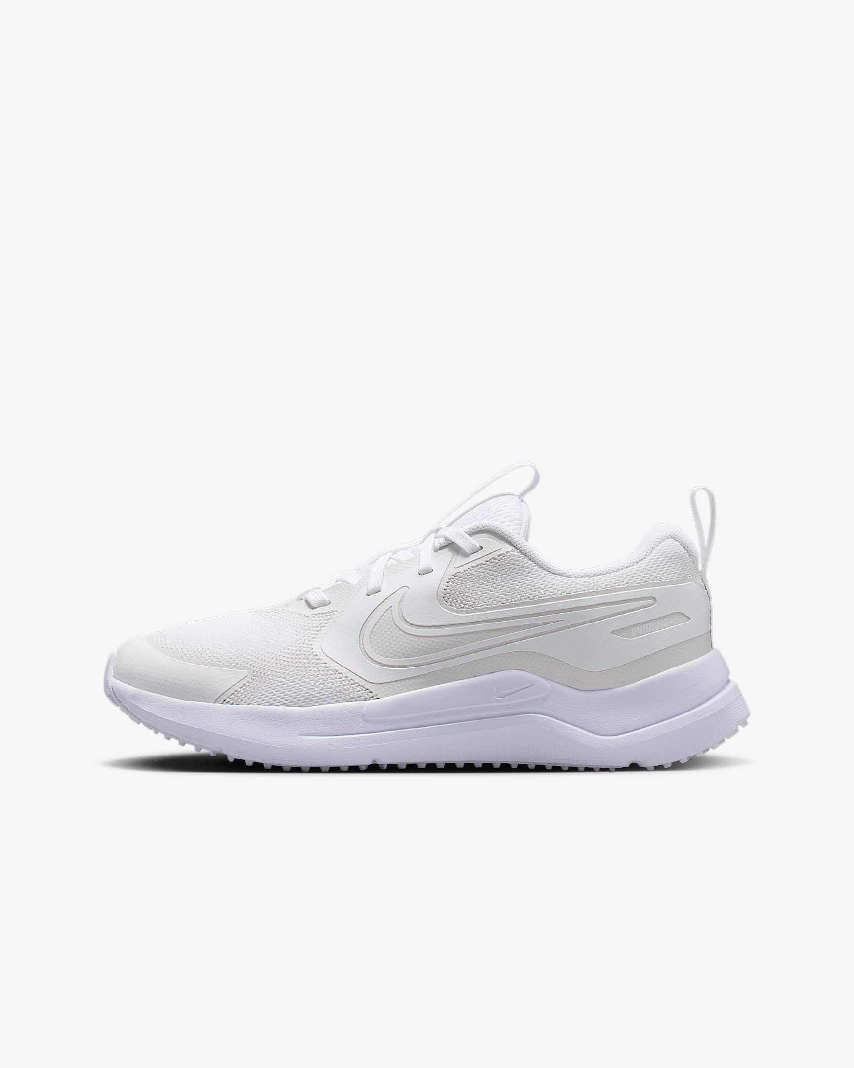 Nike Cosmic Runner 耐克宇宙一号大童公路跑步鞋 - 白色/白色/浅银灰