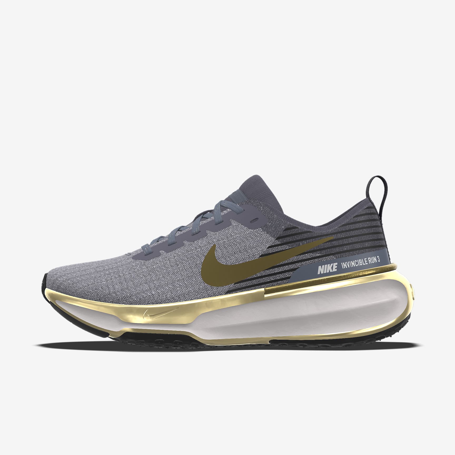 Nike Invincible 3 By You 专属定制男子公路跑步鞋 - 浅碳色/多色