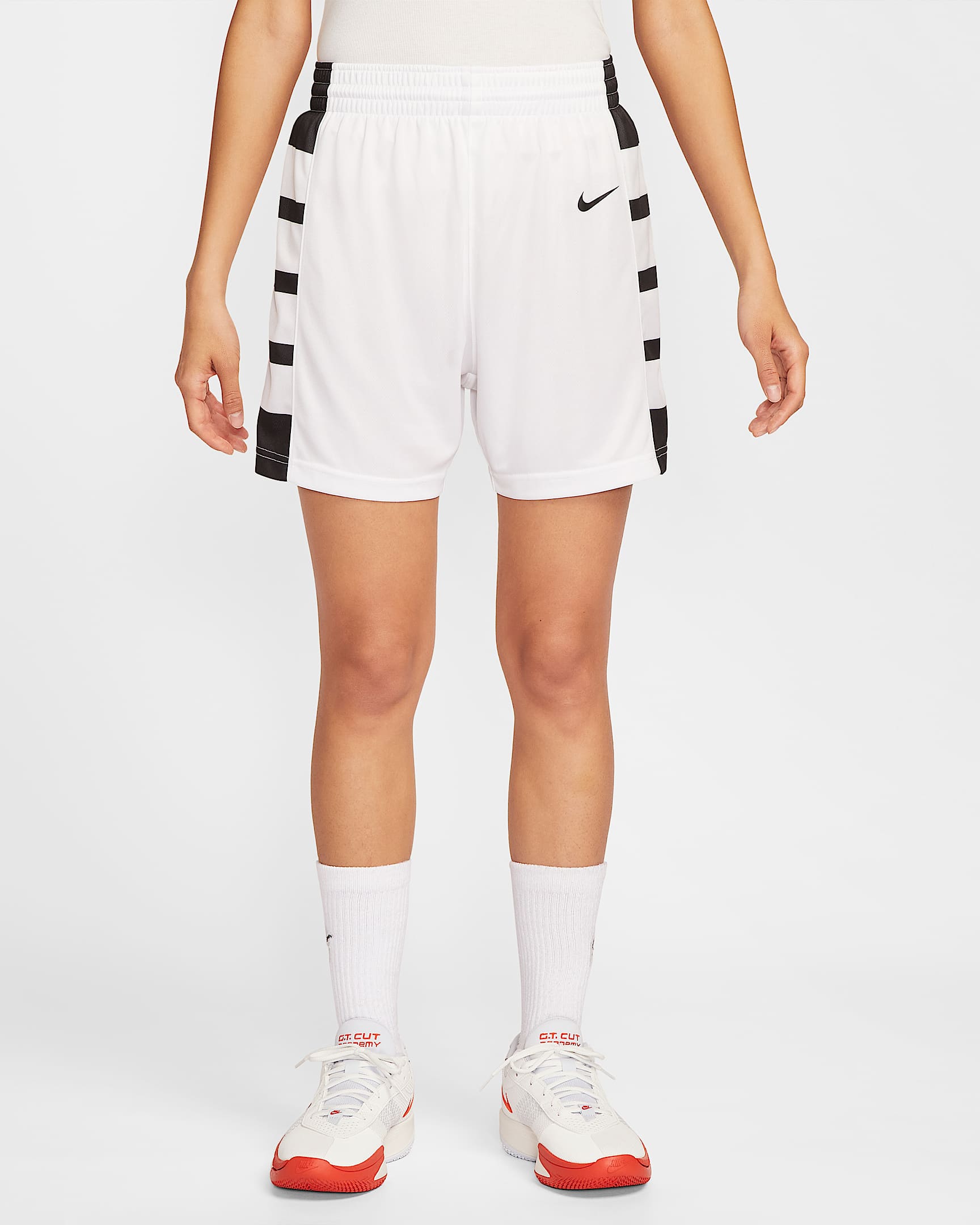 Nike Dri-FIT Elite Power 女子速干短裤 - 白色/团队黑