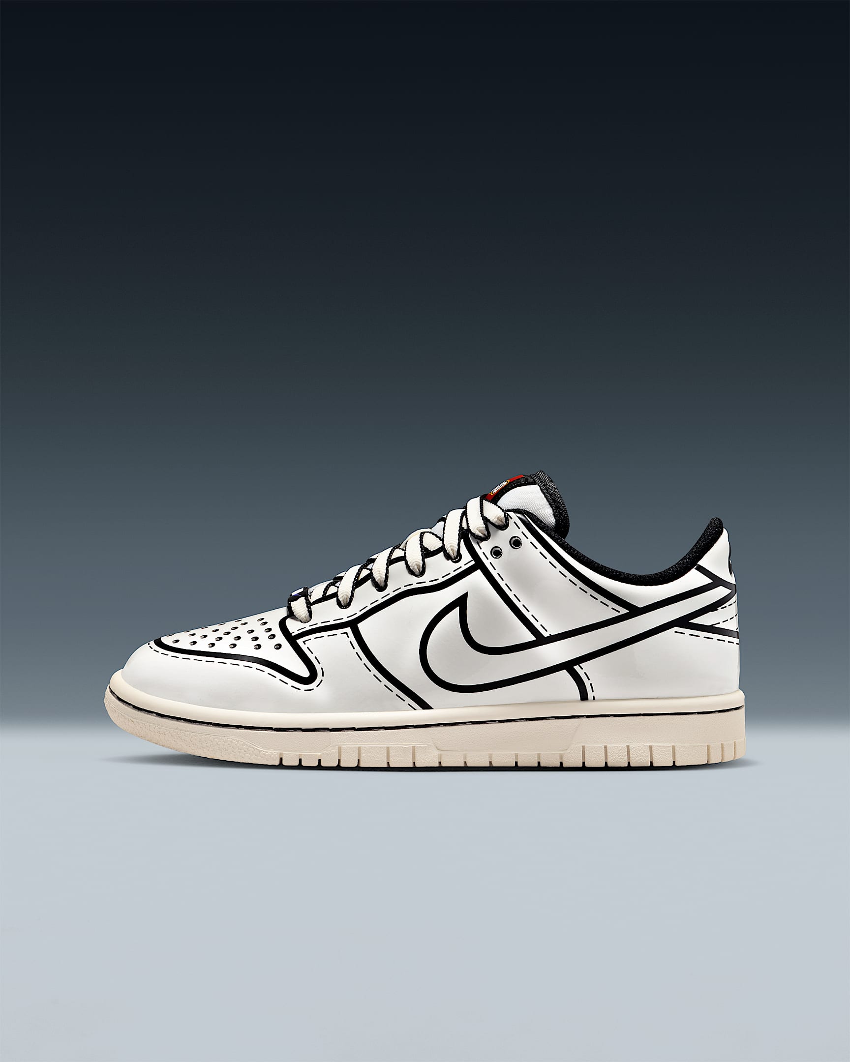Nike Dunk Low x LEGO® Collection 大童运动鞋 - 帆白/黑/灯草红/帆白