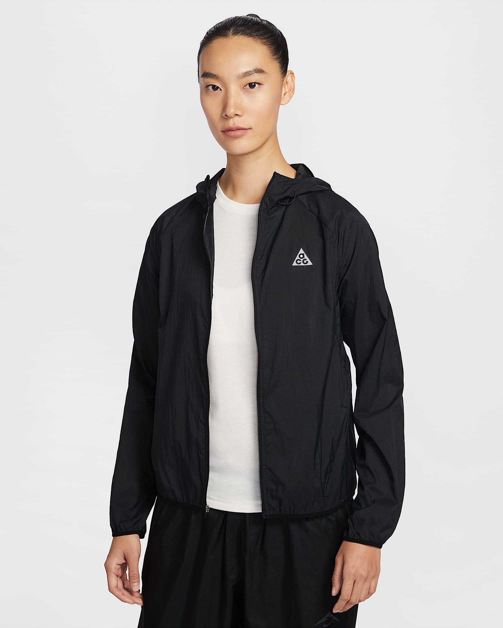 Nike ACG Repel 女子拒水越野跑步夹克 - 黑/白色/山峰白