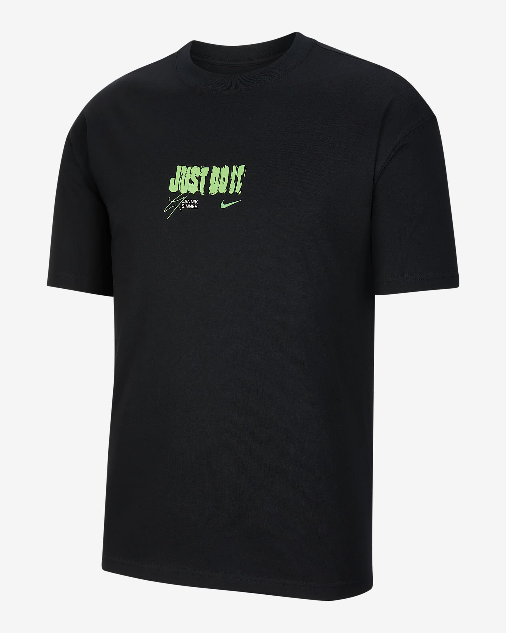 Nike 男子网球T恤 - 黑