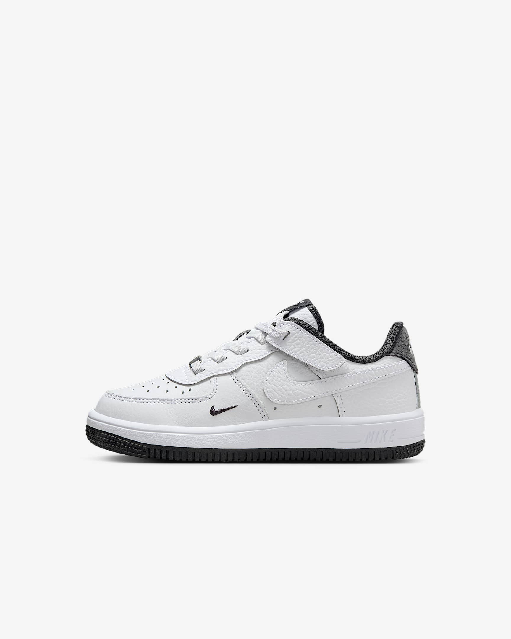 Nike Force 1 Low LV8 EasyOn 幼童运动鞋 - 白色/煤黑/白色