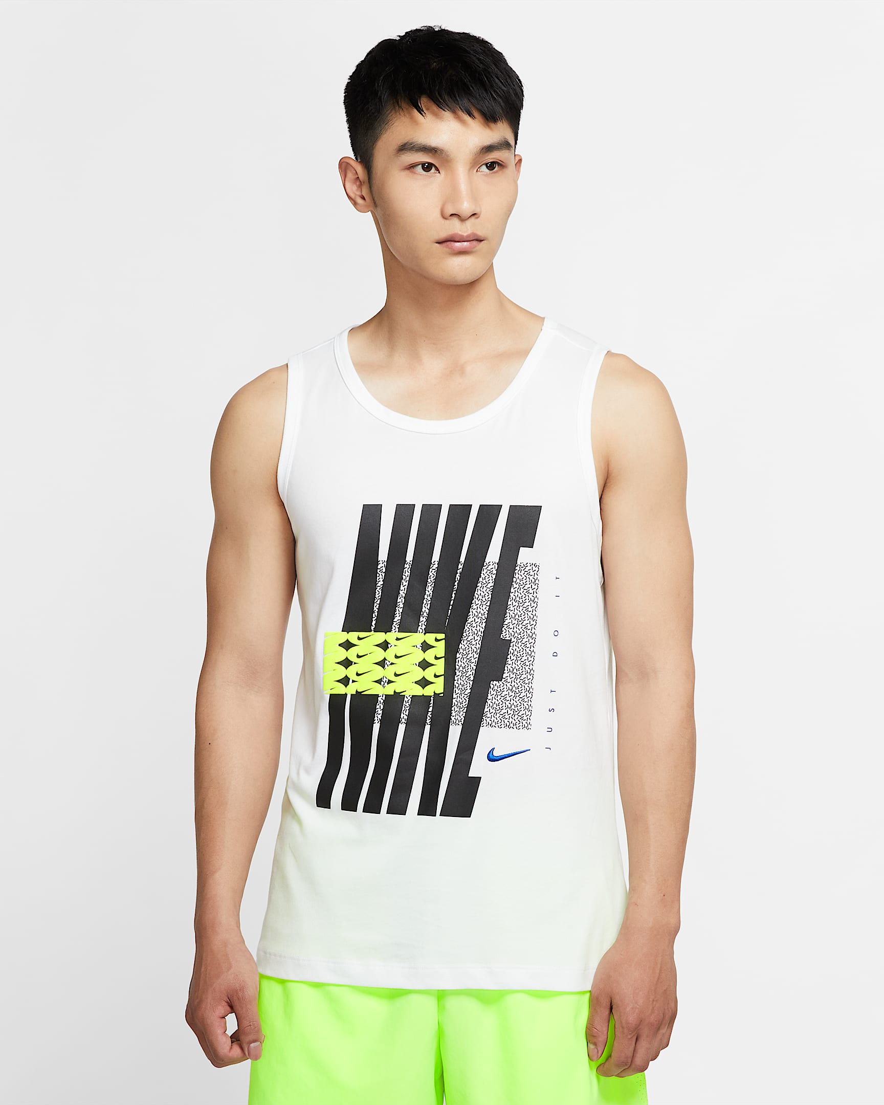 Nike Dri-FIT 男子训练背心 - 白色