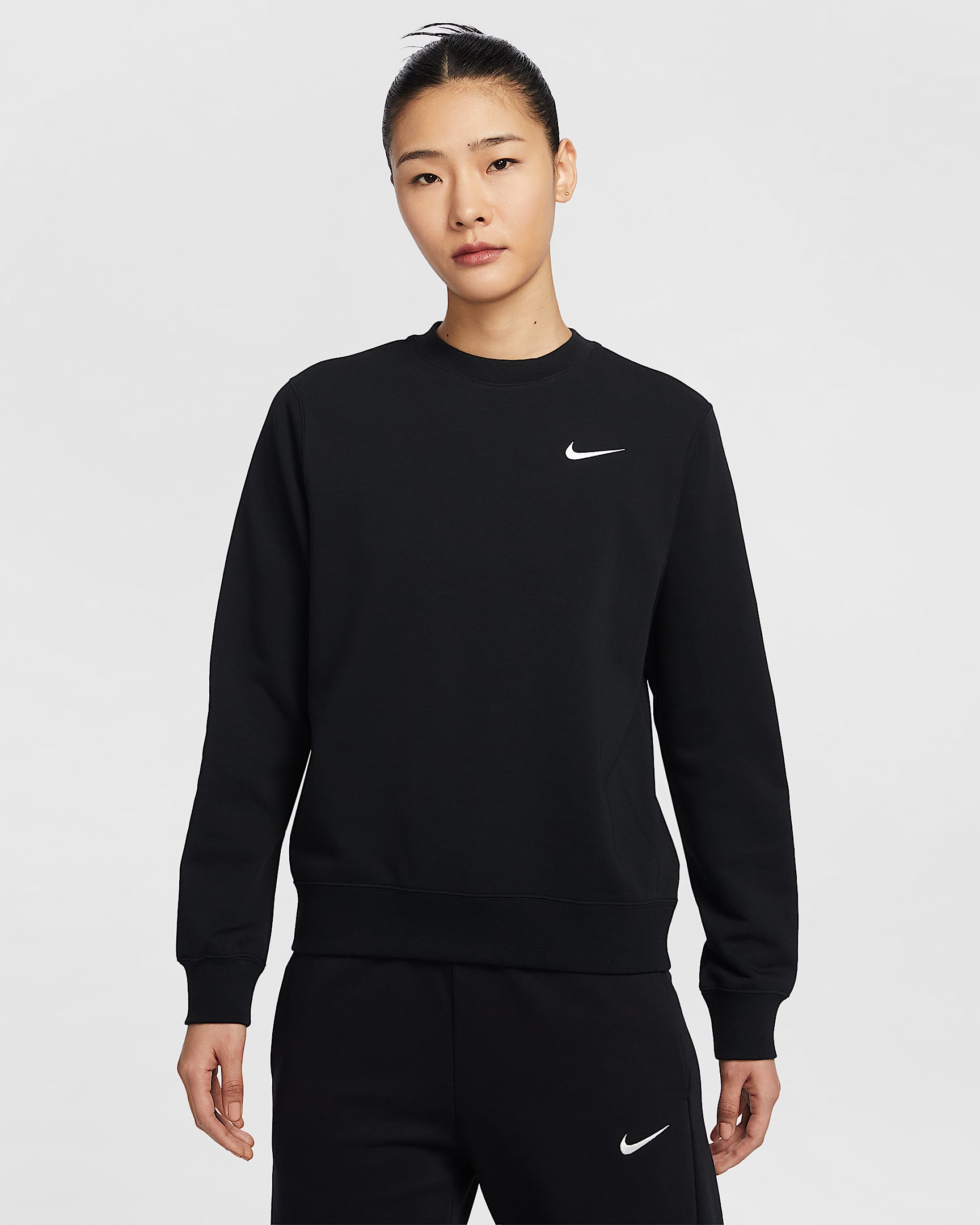 Nike Team Club 女子圆领上衣 - 黑