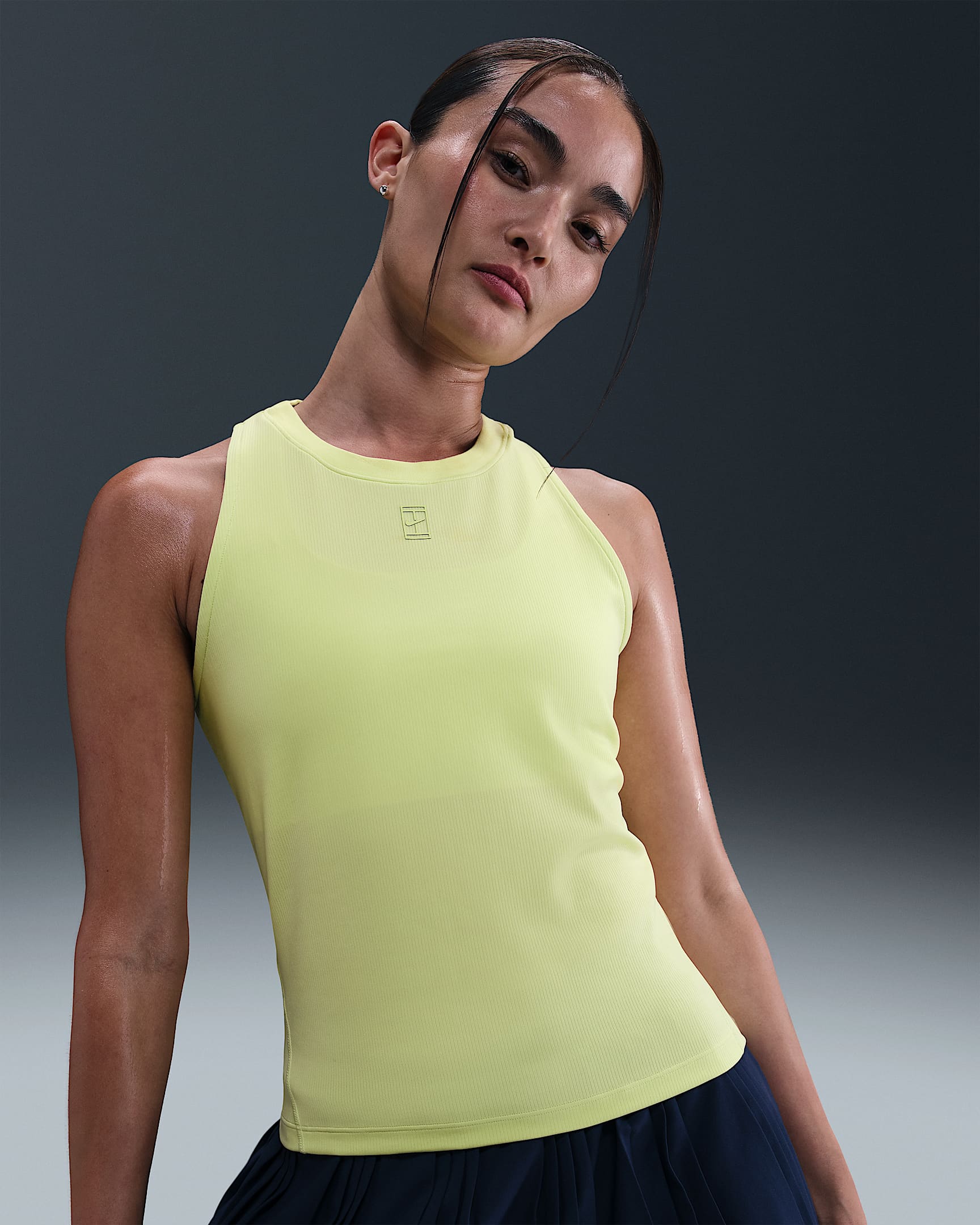 NikeCourt Advantage Dri-FIT 女子速干网球背心 - 浅柠檬黄/浅柠檬黄