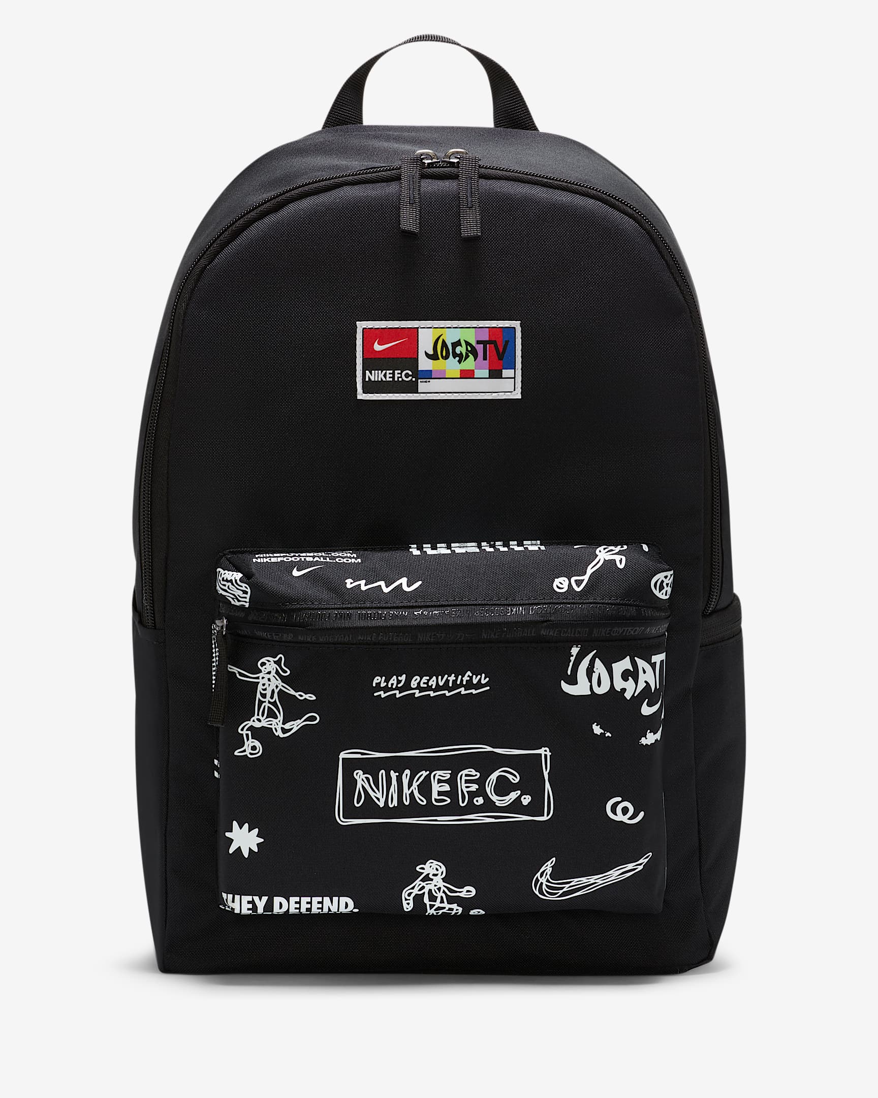 Nike F.C. 足球双肩包 - 黑/白色/白色