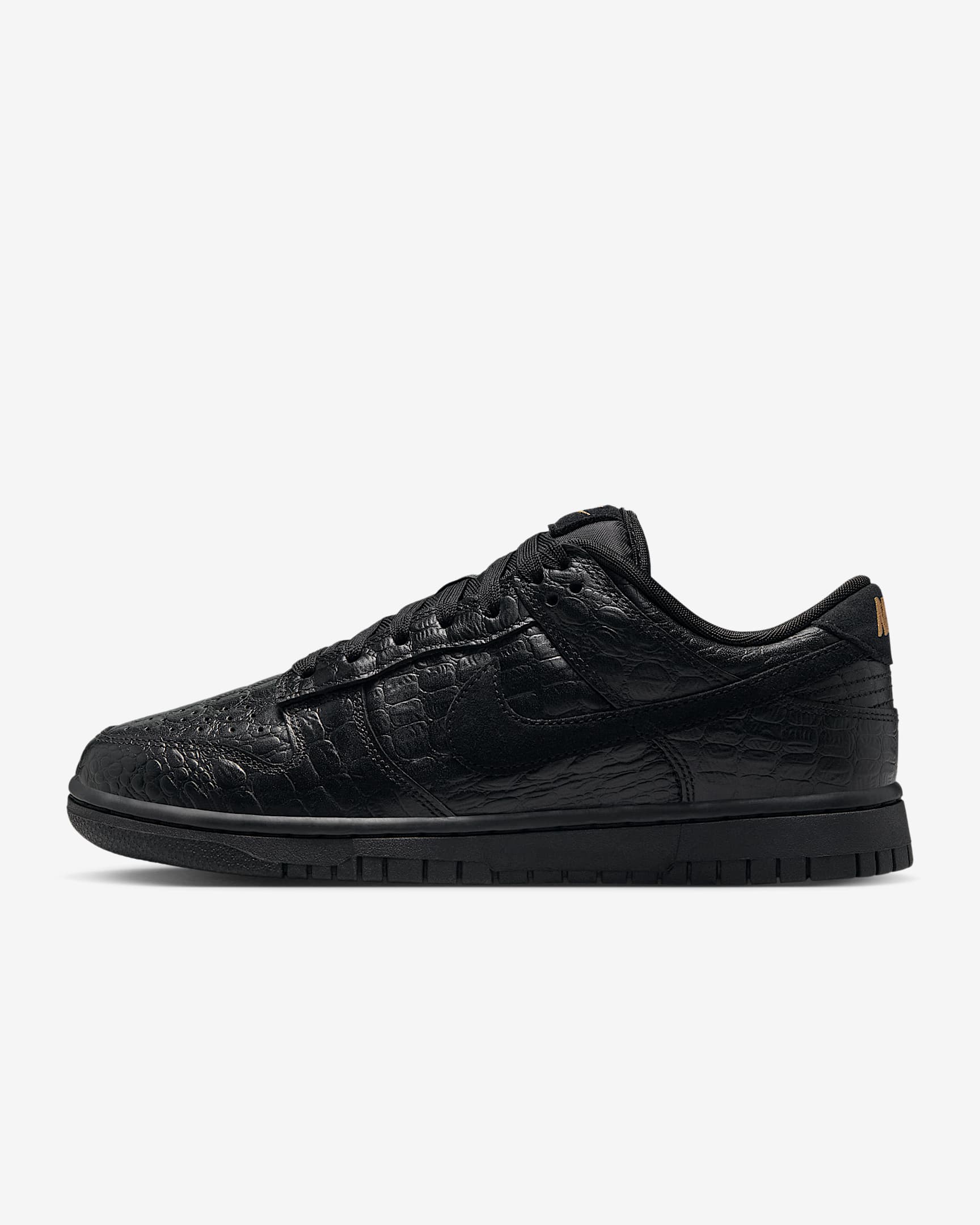 Nike Dunk Low 女子运动鞋 - 黑/金属色/灰黑/黑