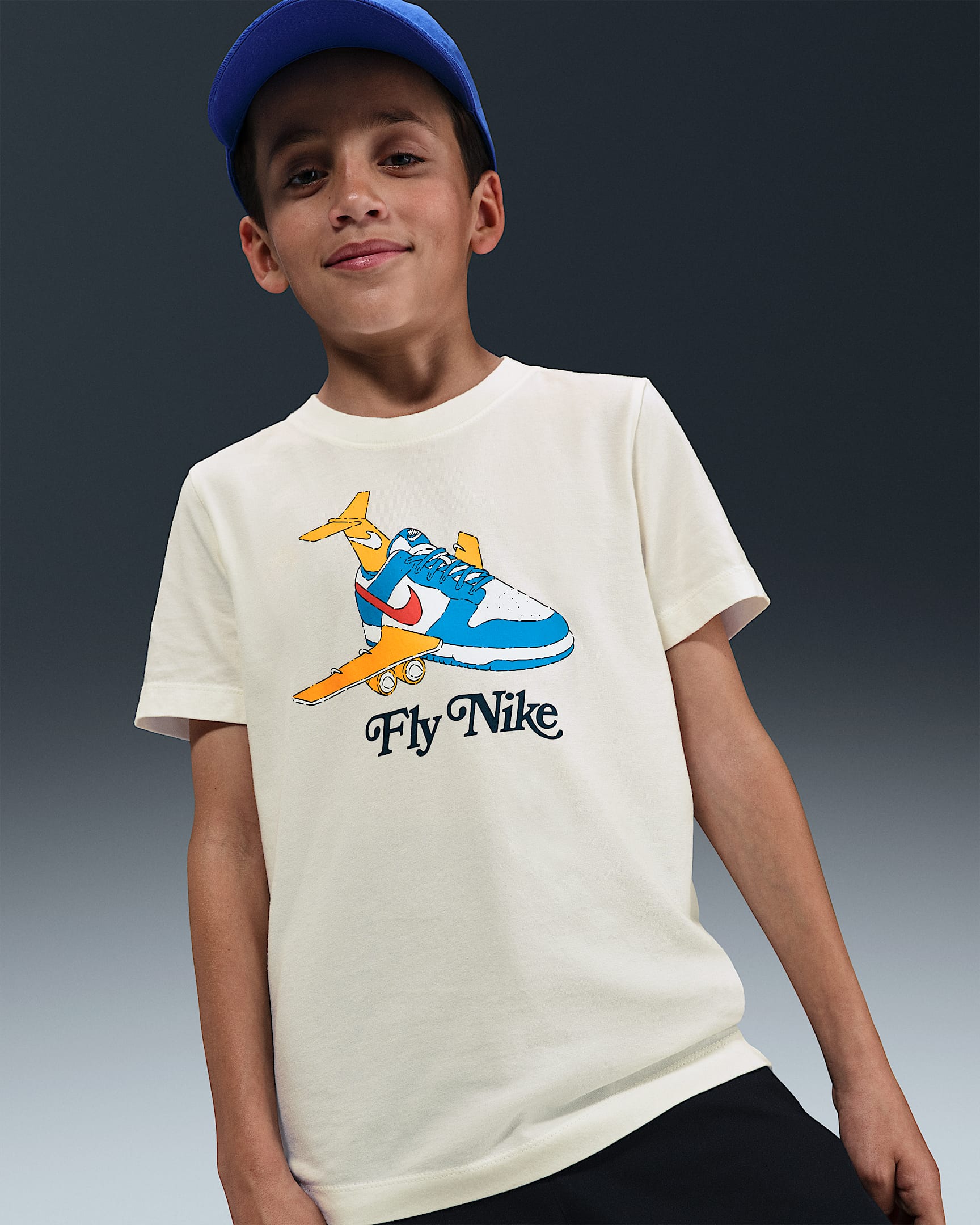 Nike Sportswear 大童T恤 - 帆白