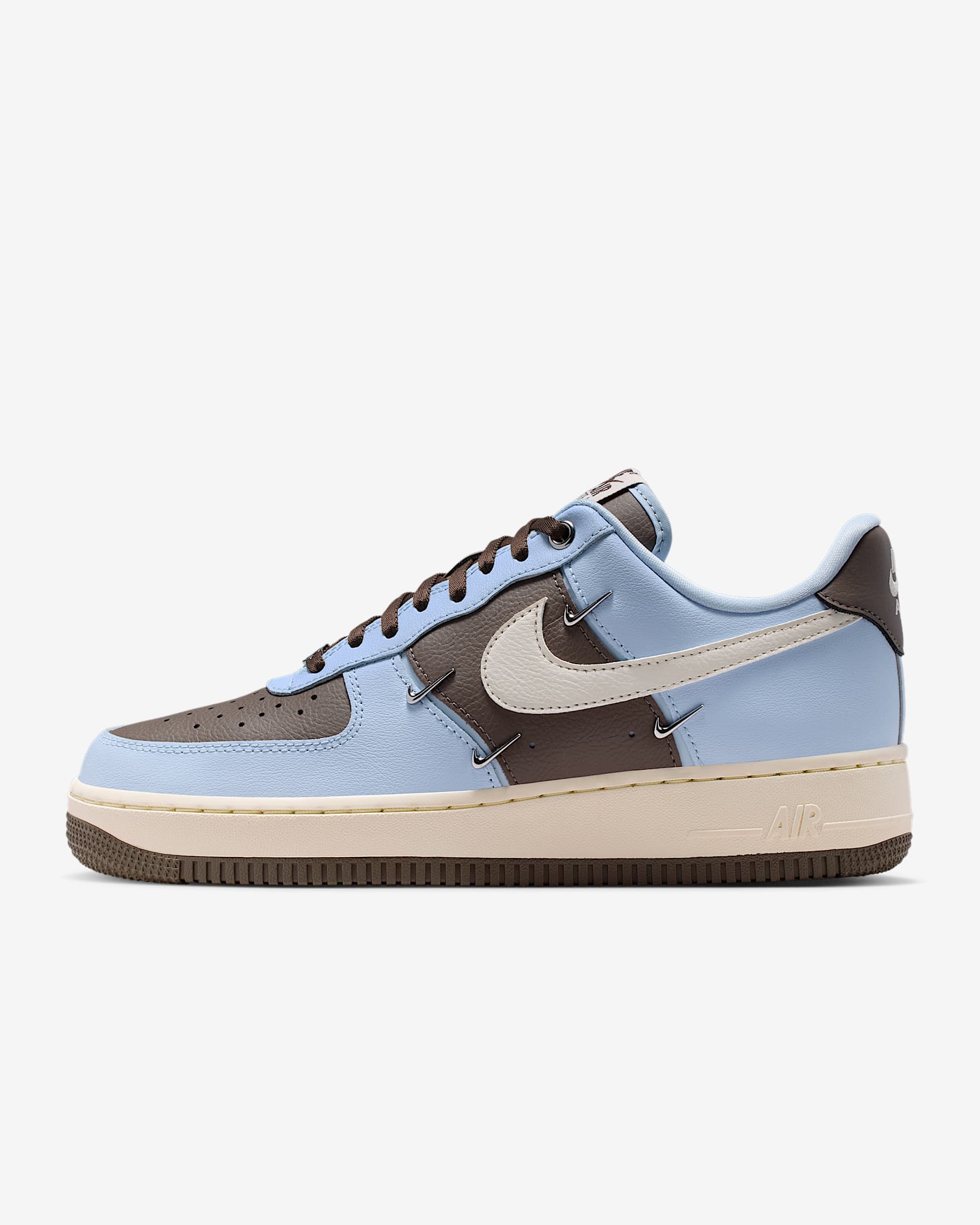 Nike Air Force 1 '07 LX 女子空军一号运动鞋 - 矿石灰/粉白/氢蓝/粉白