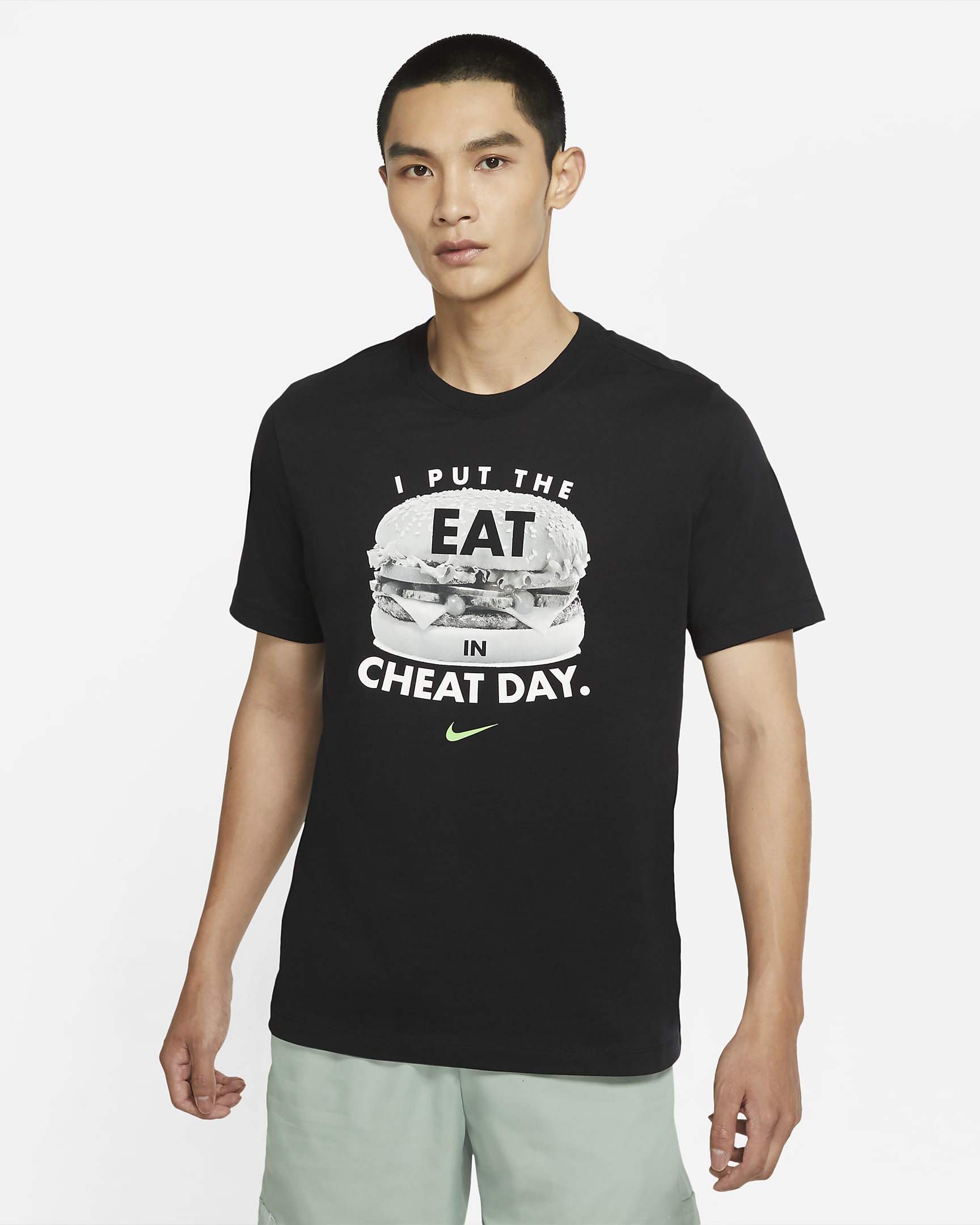 Nike Dri-FIT 男子训练T恤 - 黑