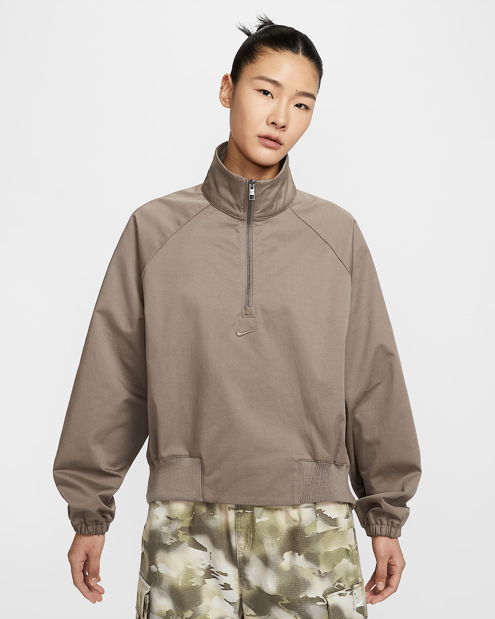 Nike Sportswear Collection 女子斜纹布 Oversize 风上衣 - 貂棕/貂棕