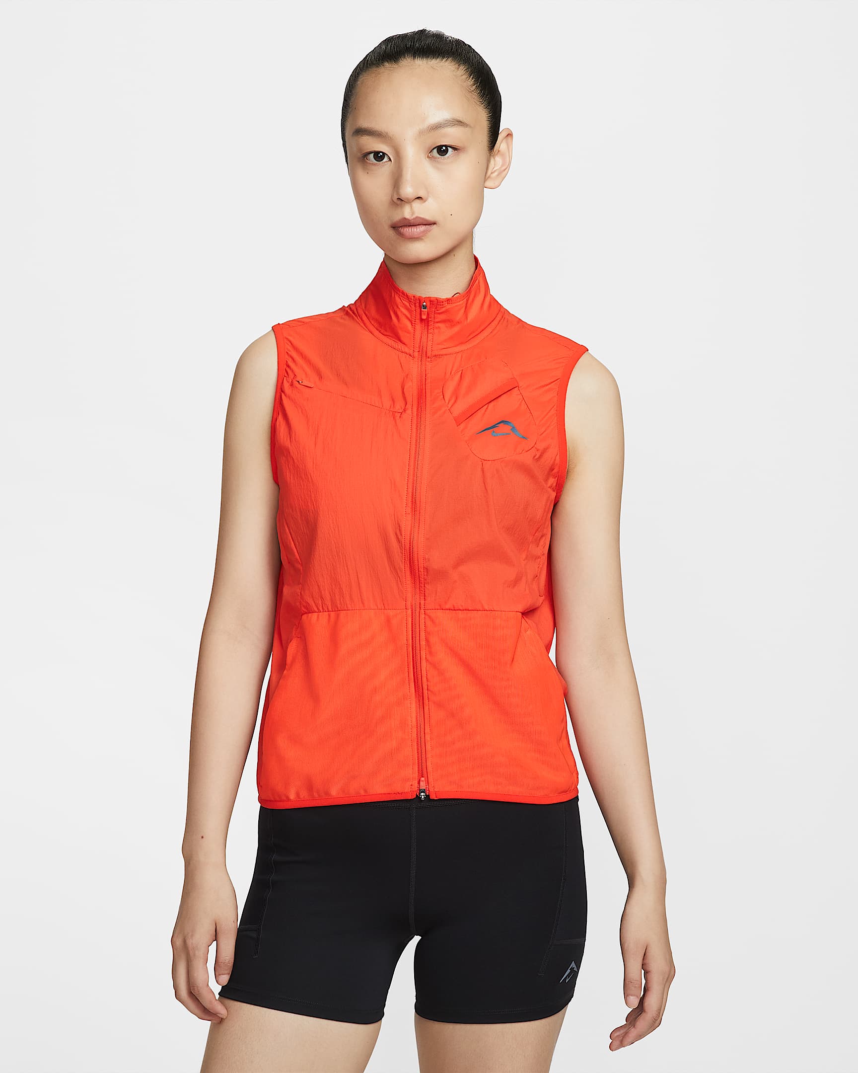 Nike Trail 女子越野跑步马甲 - 热情红/黑