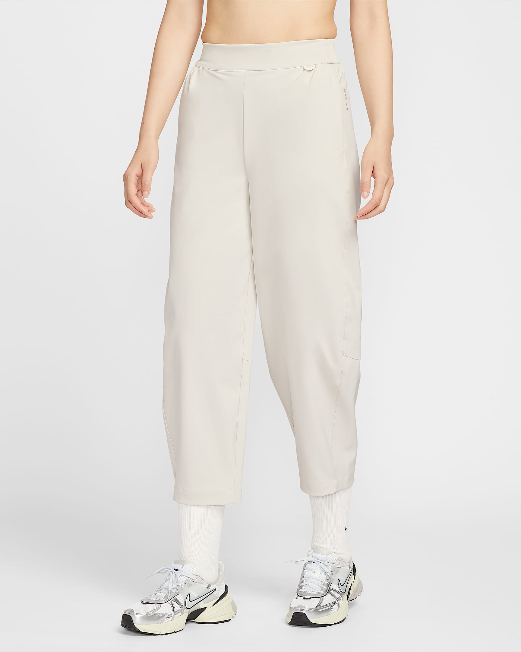 Nike 24.7 PerfectStretch Dri-FIT 女子速干高腰九分裤 - 浅土褐/浅铁矿石灰