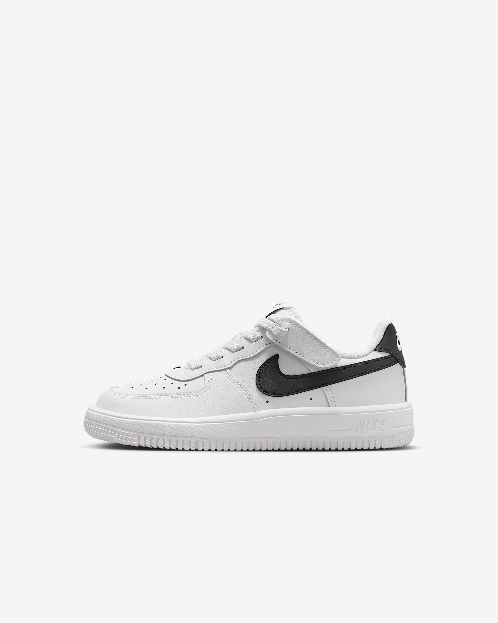 Nike Force 1 Low EasyOn 幼童运动鞋 - 白色/黑