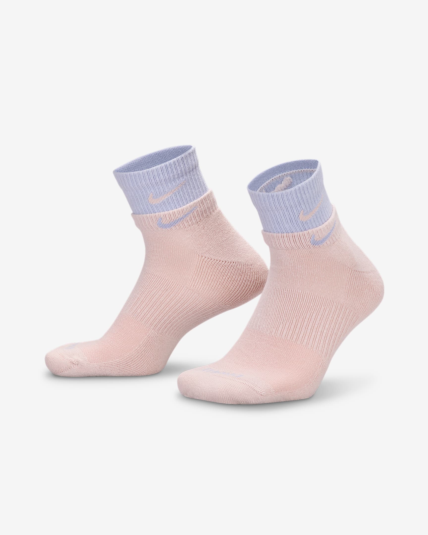 Nike Everyday Plus 舒适速干训练短袜(1 双) - 砂岩灰粉/幻影/砂岩灰粉
