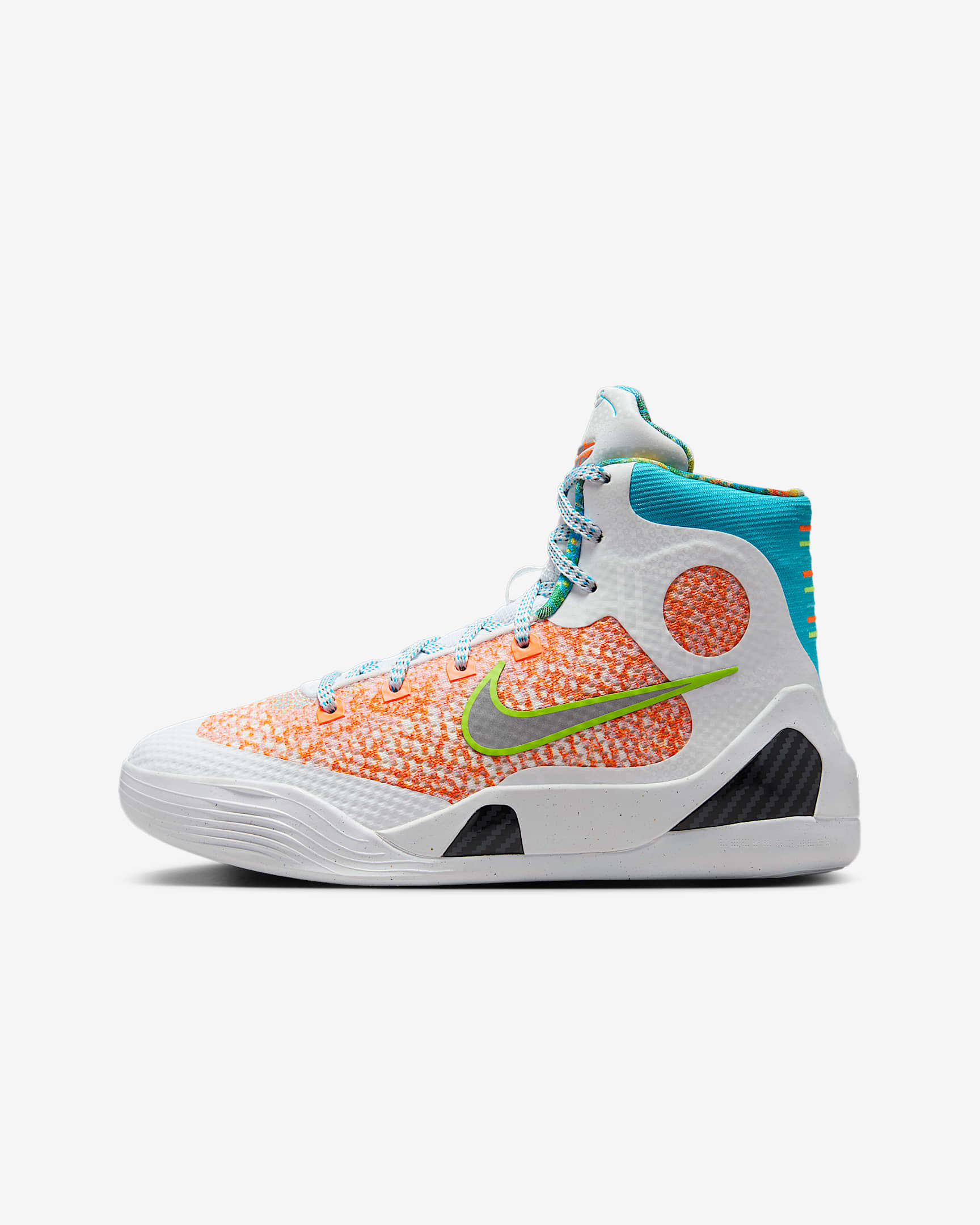 Kobe IX Elite 科比大童篮球鞋 - 白色/黑/氯蓝