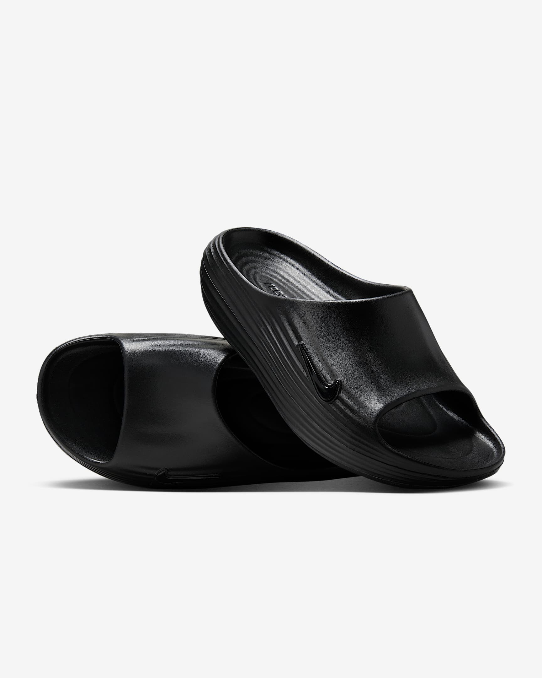 Nike ReactX Rejuven8 男子拖鞋 - 黑/黑/黑
