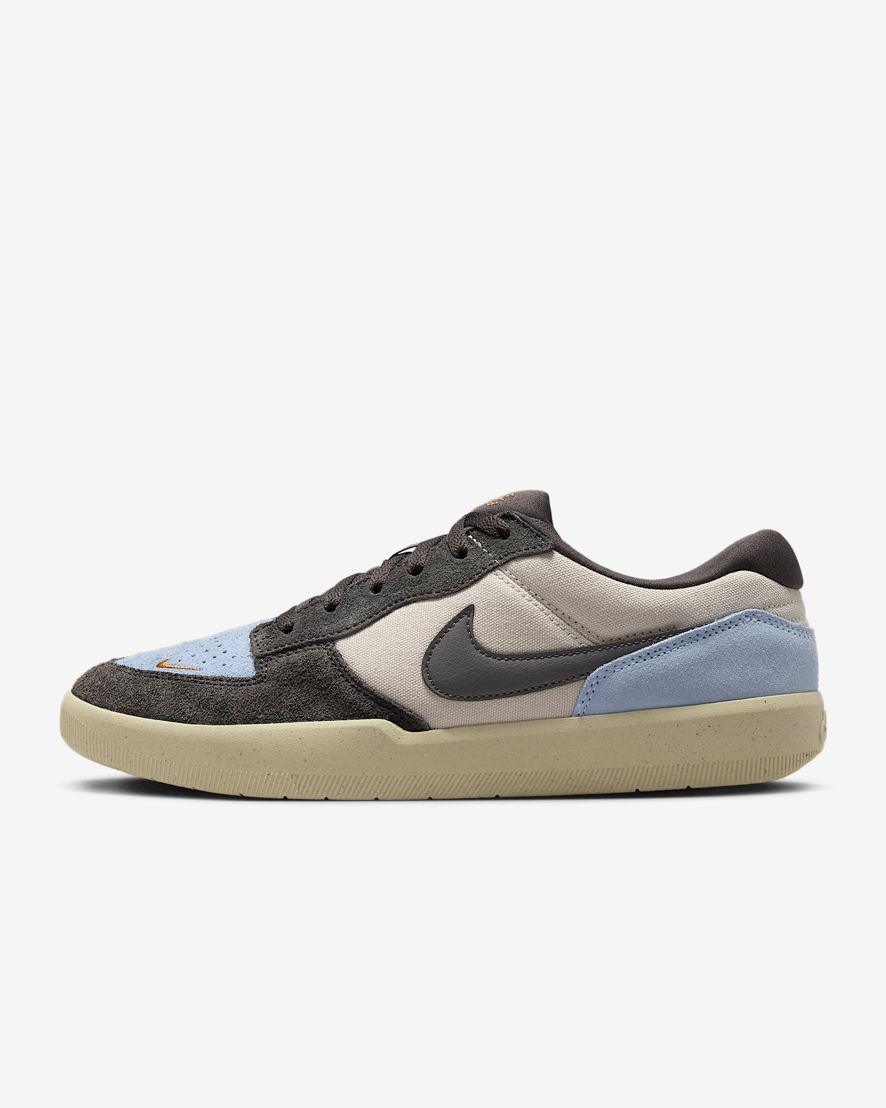 Nike SB Force 58 男/女滑板鞋 - 浅土褐/心灵蓝/亚麻/中灰