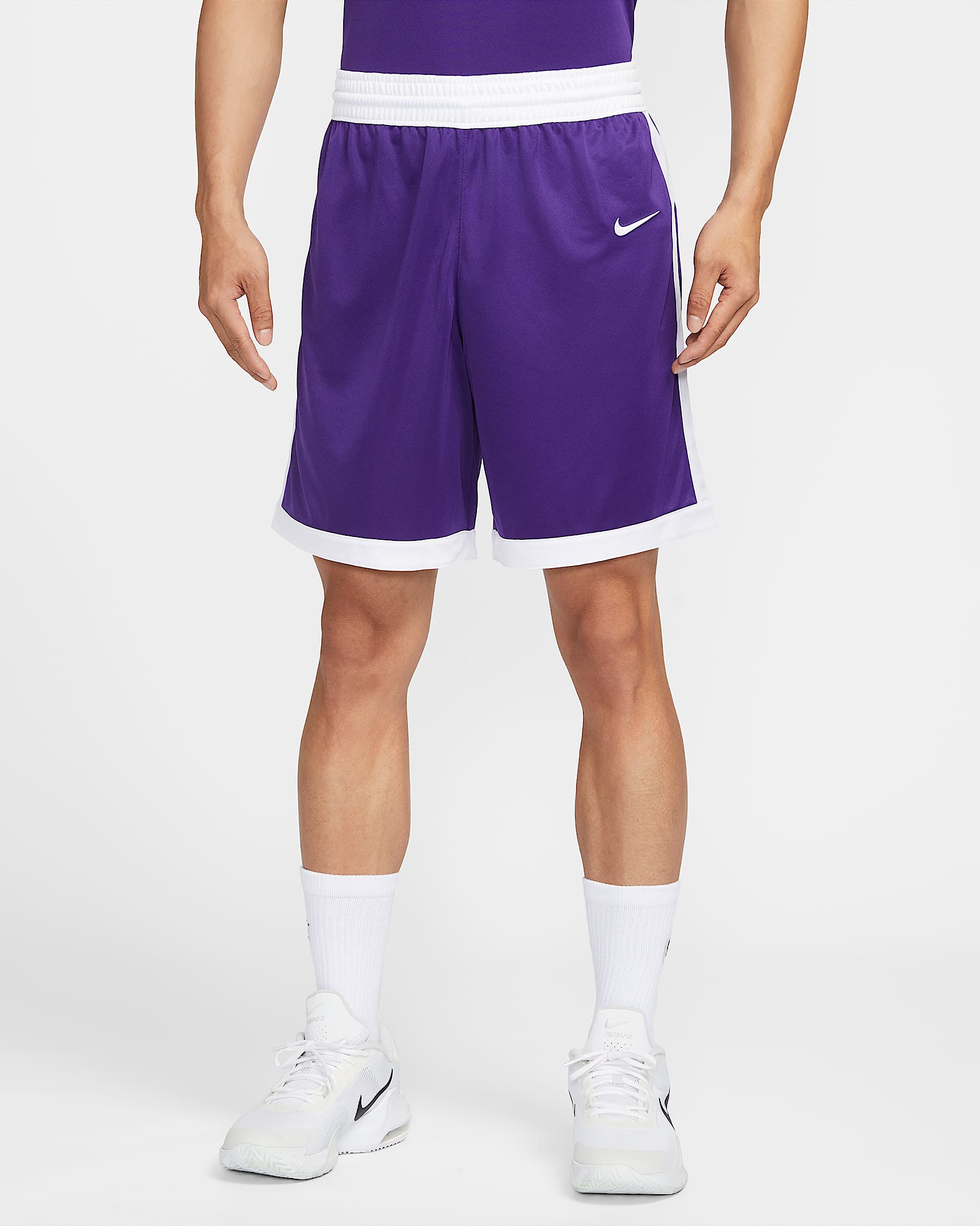 Nike Dri-FIT Stock Crossover 男子速干短裤 - 庭紫